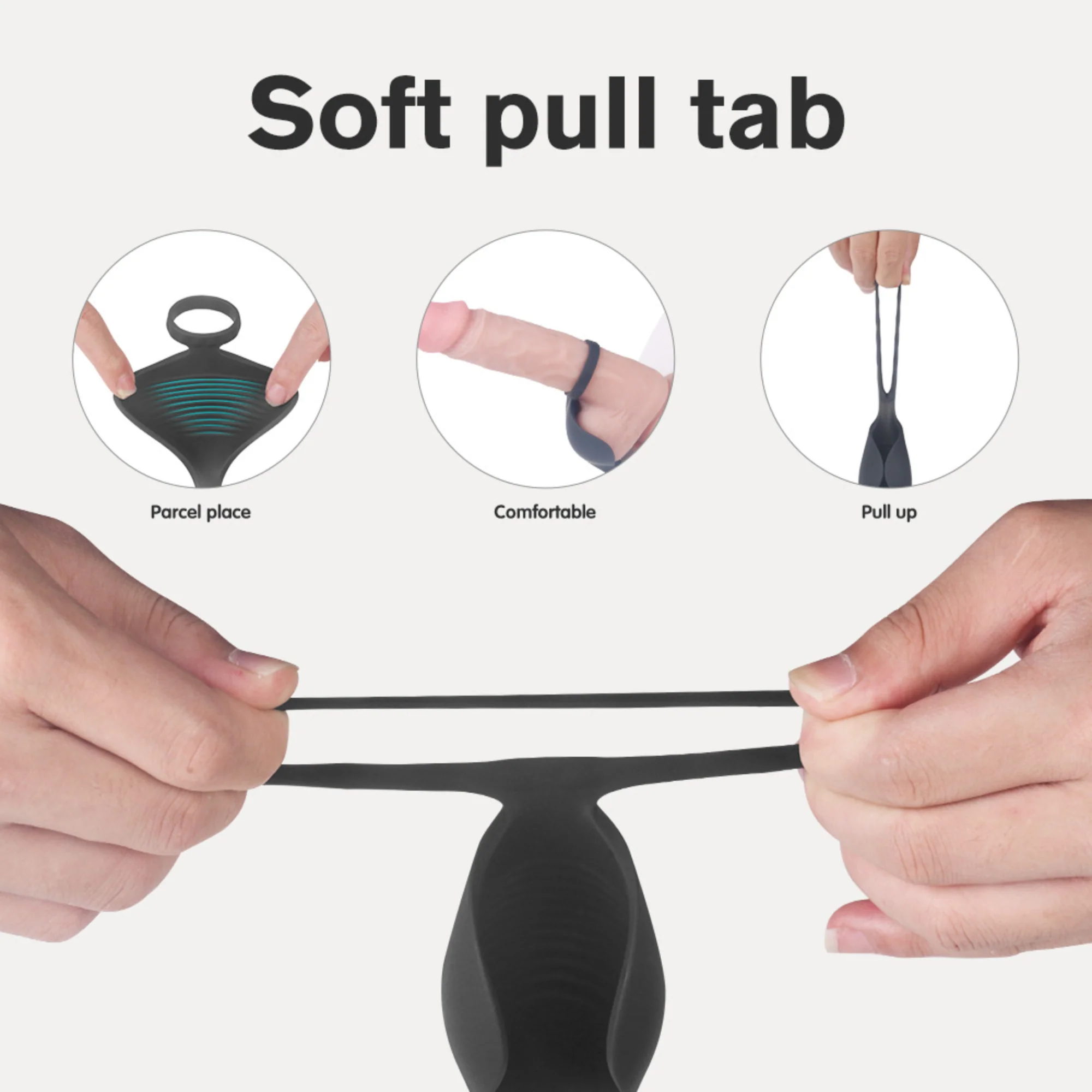 Triple Stimulation Cock Ring -  Stay Harder While Vibes Hit Your P-Spot, Balls & Taint!