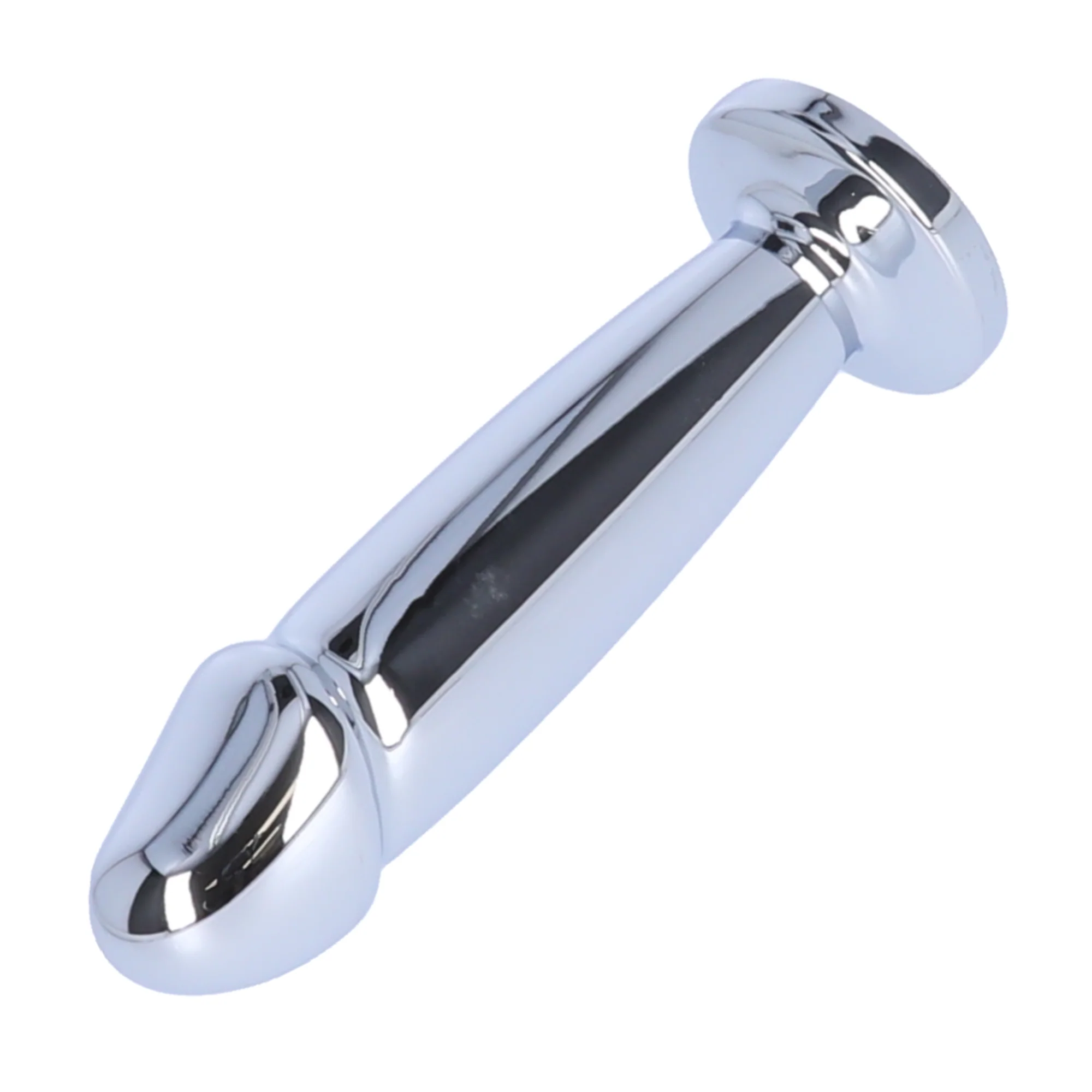 Penis Shape Metal Anal Plug Dildo With Jeweled Base