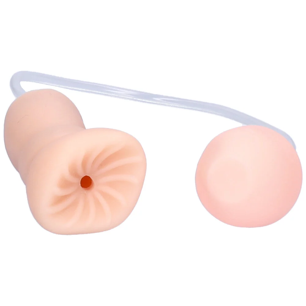 Real-Feel Throbbing Anal Stroker With Manual Hand Air Pump