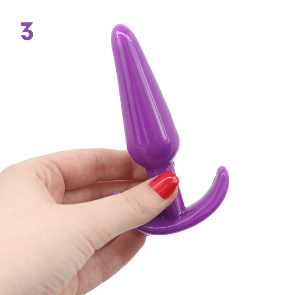 6-Piece Anal Plug Training Set for Beginners in TPE