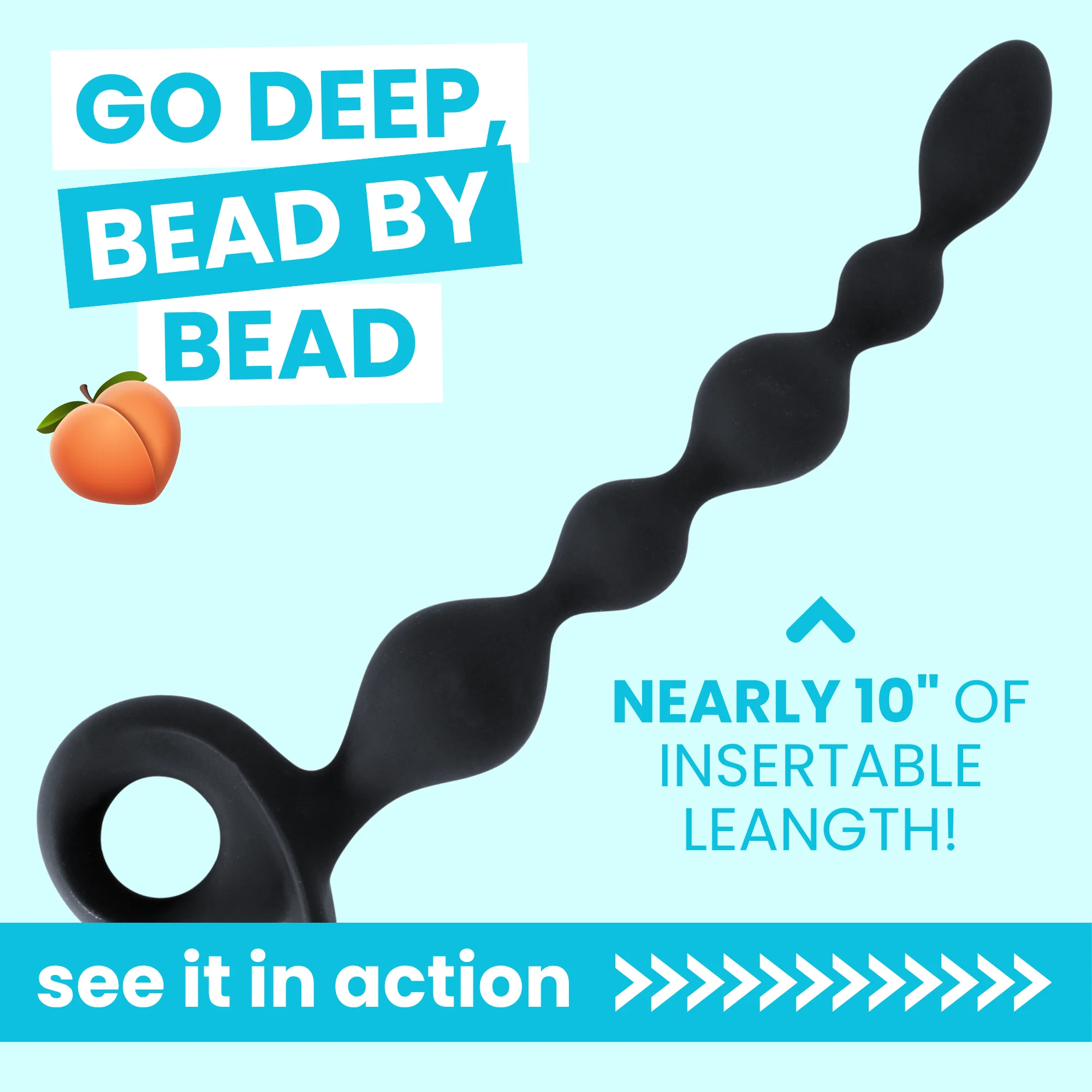 X-Long Vibrating Anal Beads - Experience Deep Backdoor Stimulation With Every Flexible Bead!
