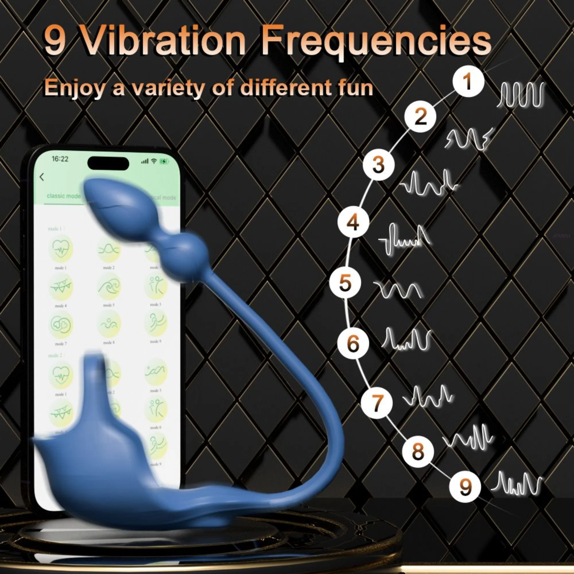 Cock Ring with Ball Cage and Anal Plug - Hugs Your Balls With Vibrations & Targets Your P-Spot!