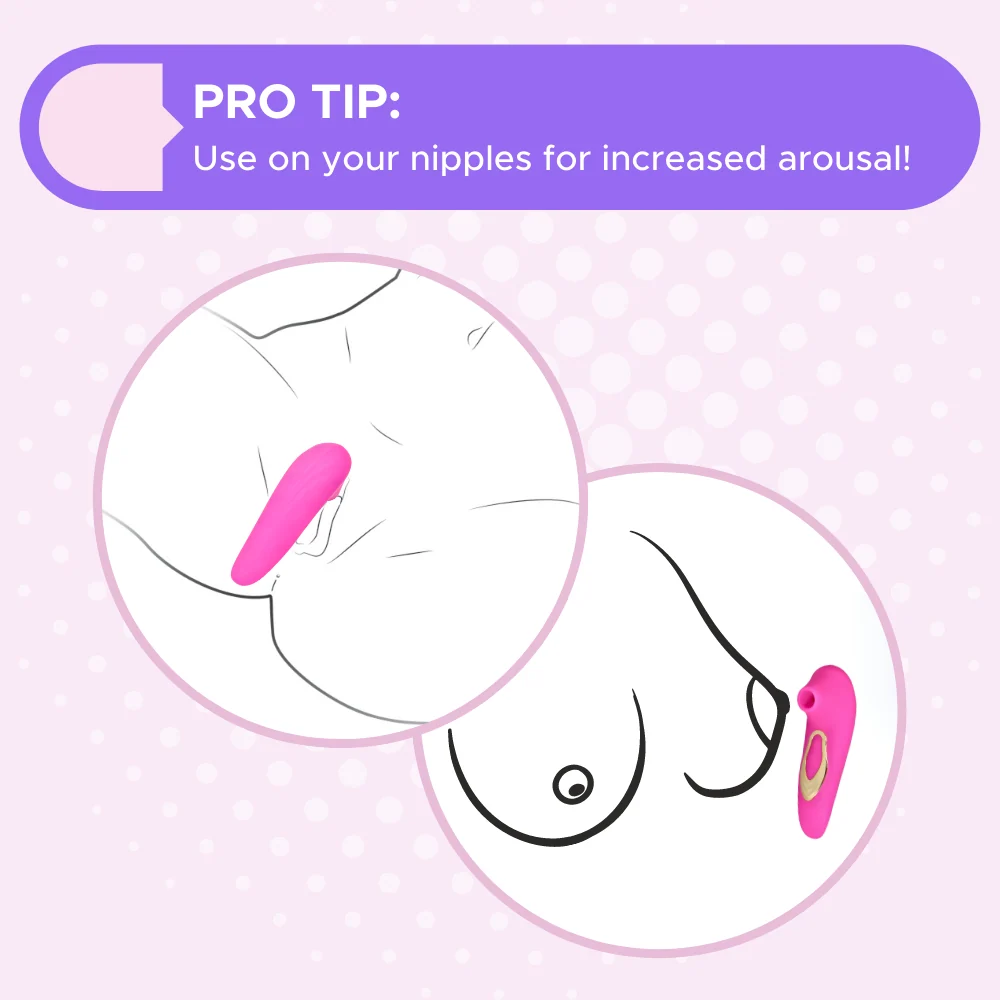Dolce Silicone Air Pulsating Clit Stimulator