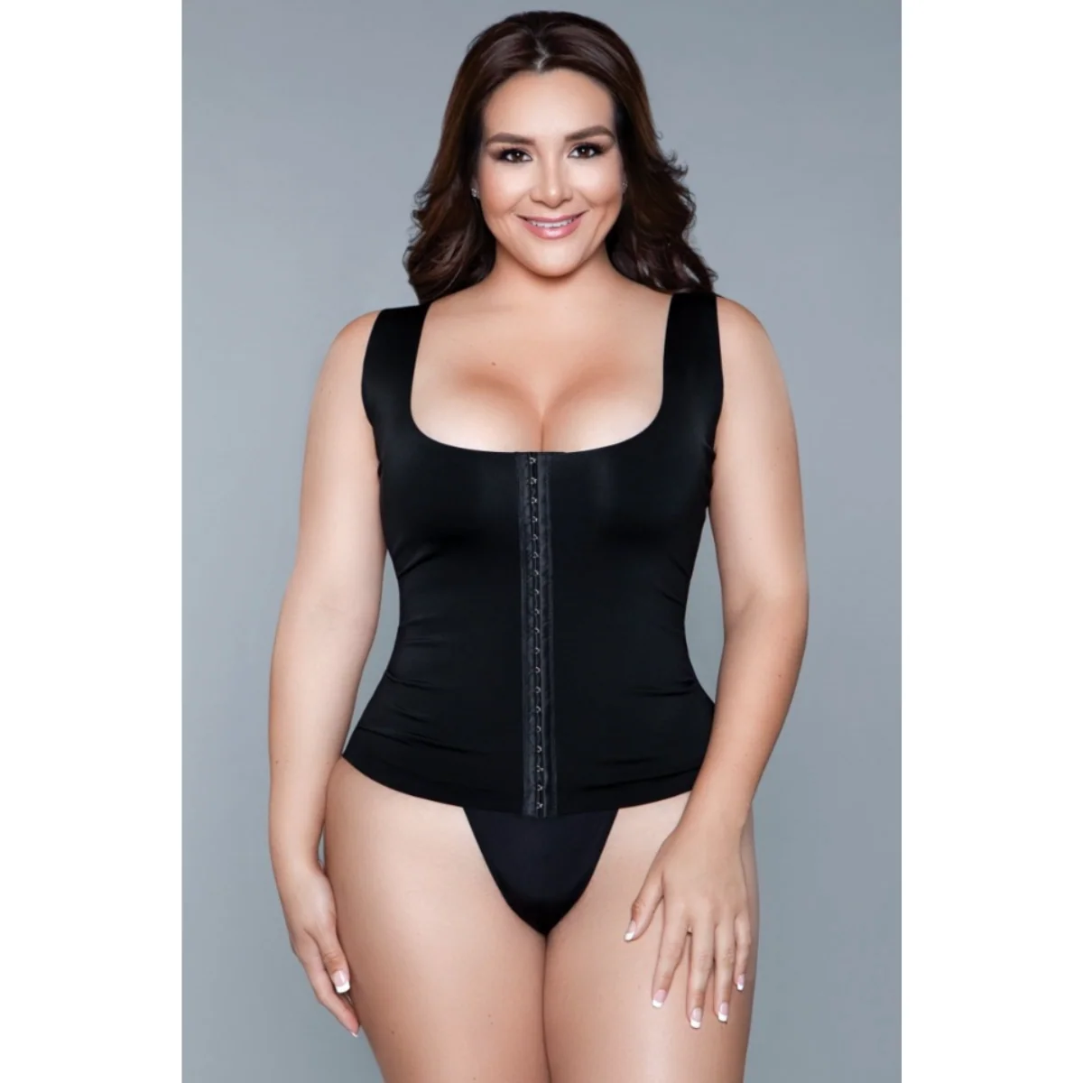 BeWicked Miraculous Seamless Shapewear Top with Hook and Eye Closure