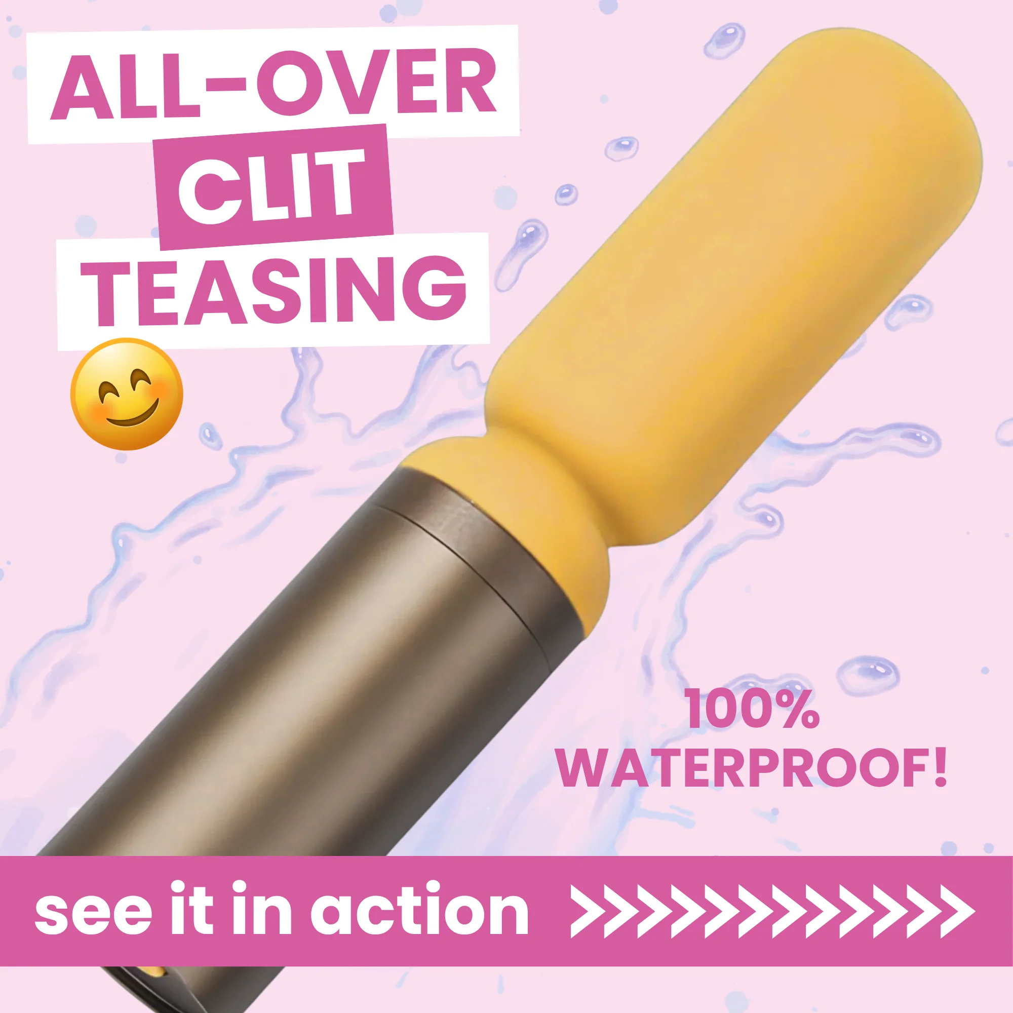 Luxury Slim Wand Vibrator with Broad Velvety Tip for Labia Coverage