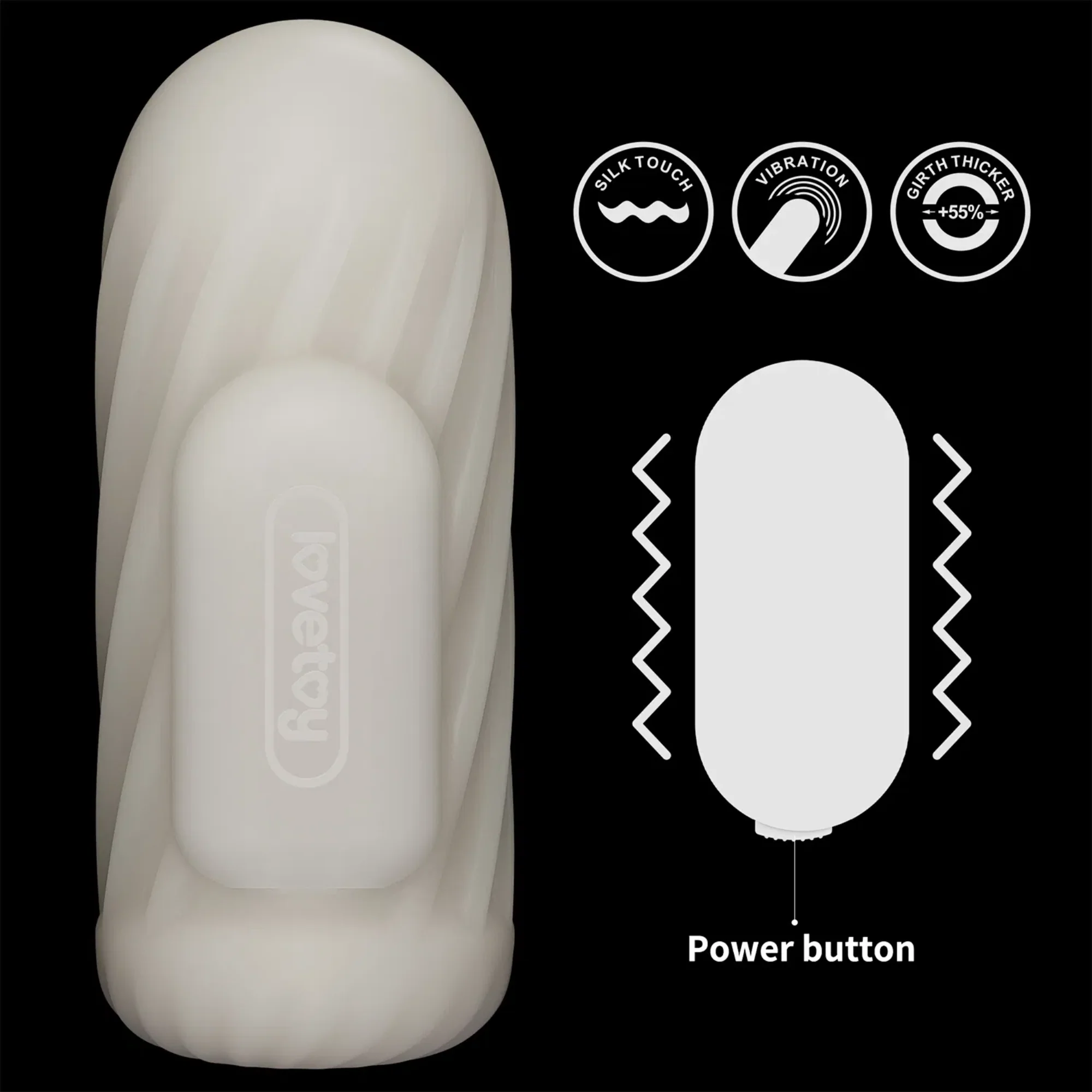Knights Ring Vibrating Dual Purpose Sleeve-Spiral