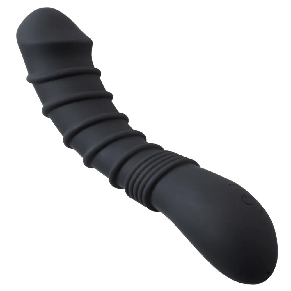 Ringed 硅胶振动强力假阳具，适用于G点与P点高潮