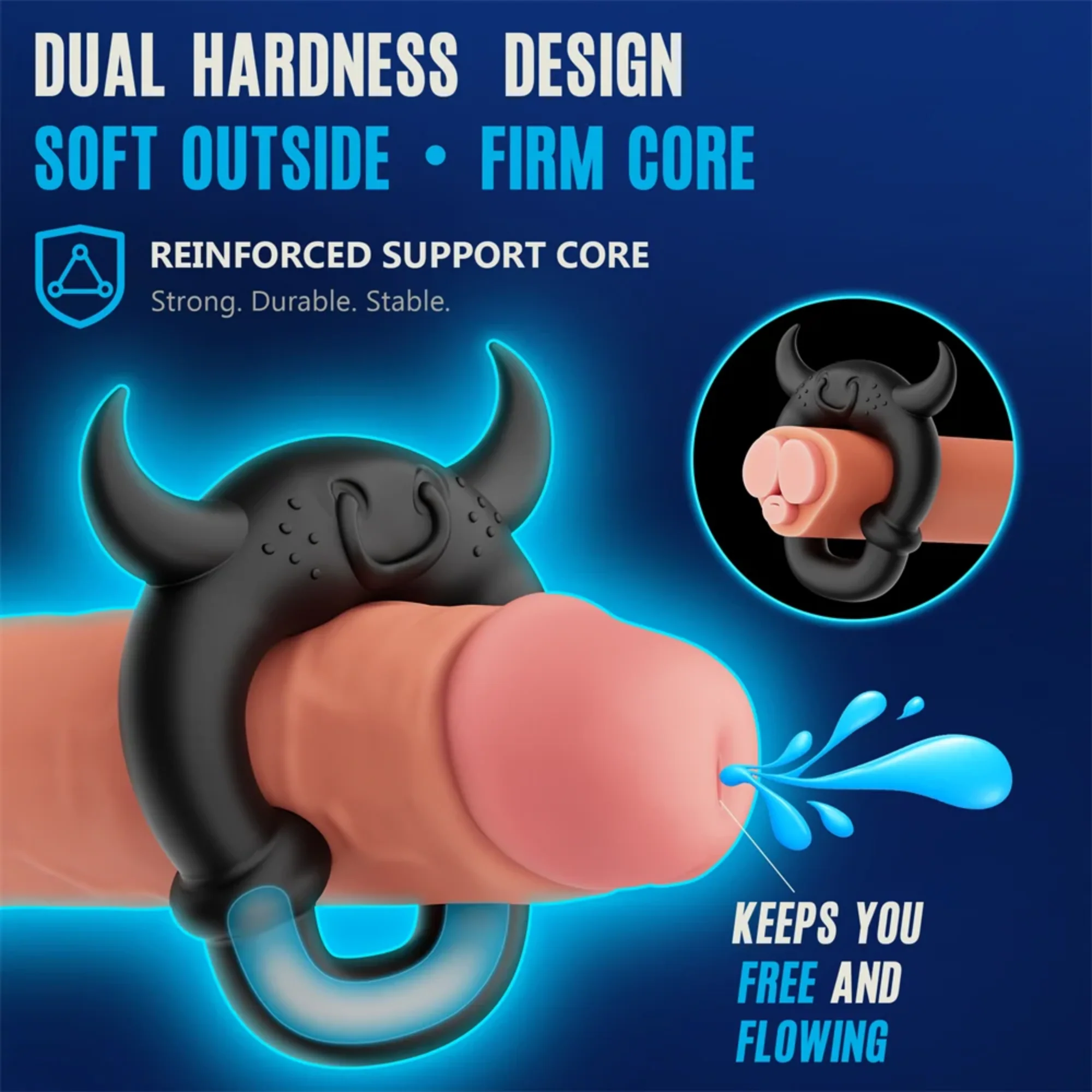 Pinnacle Pro Flexlock Cock Ring Set in Three Sizes