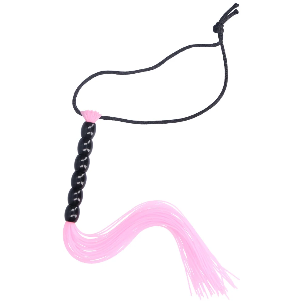 Mini BDSM Tassel Flogger with Wrist Band in Silicone