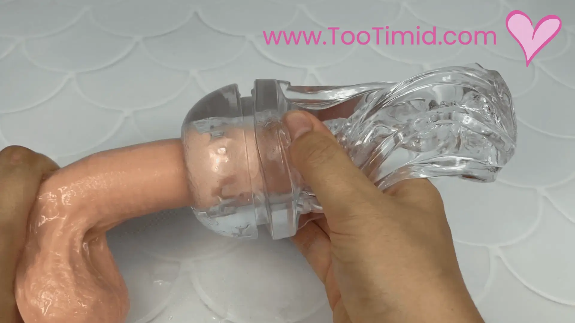 UTOPIA See Through Suction Stroker with Removable Sleeve and Travel Cap