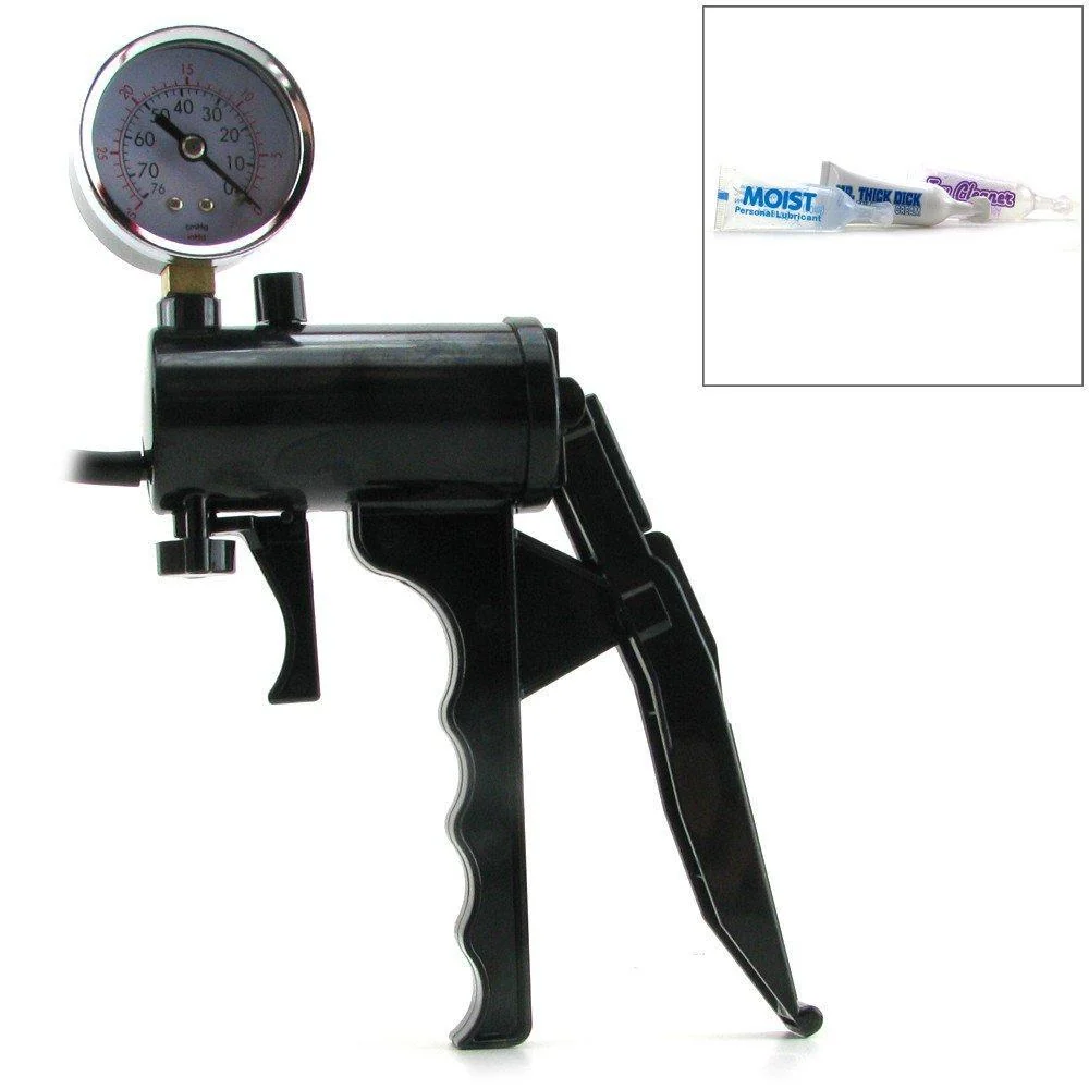Pump Worx Max Precision Power Pump with Pistol Grip and Pressure Gauge