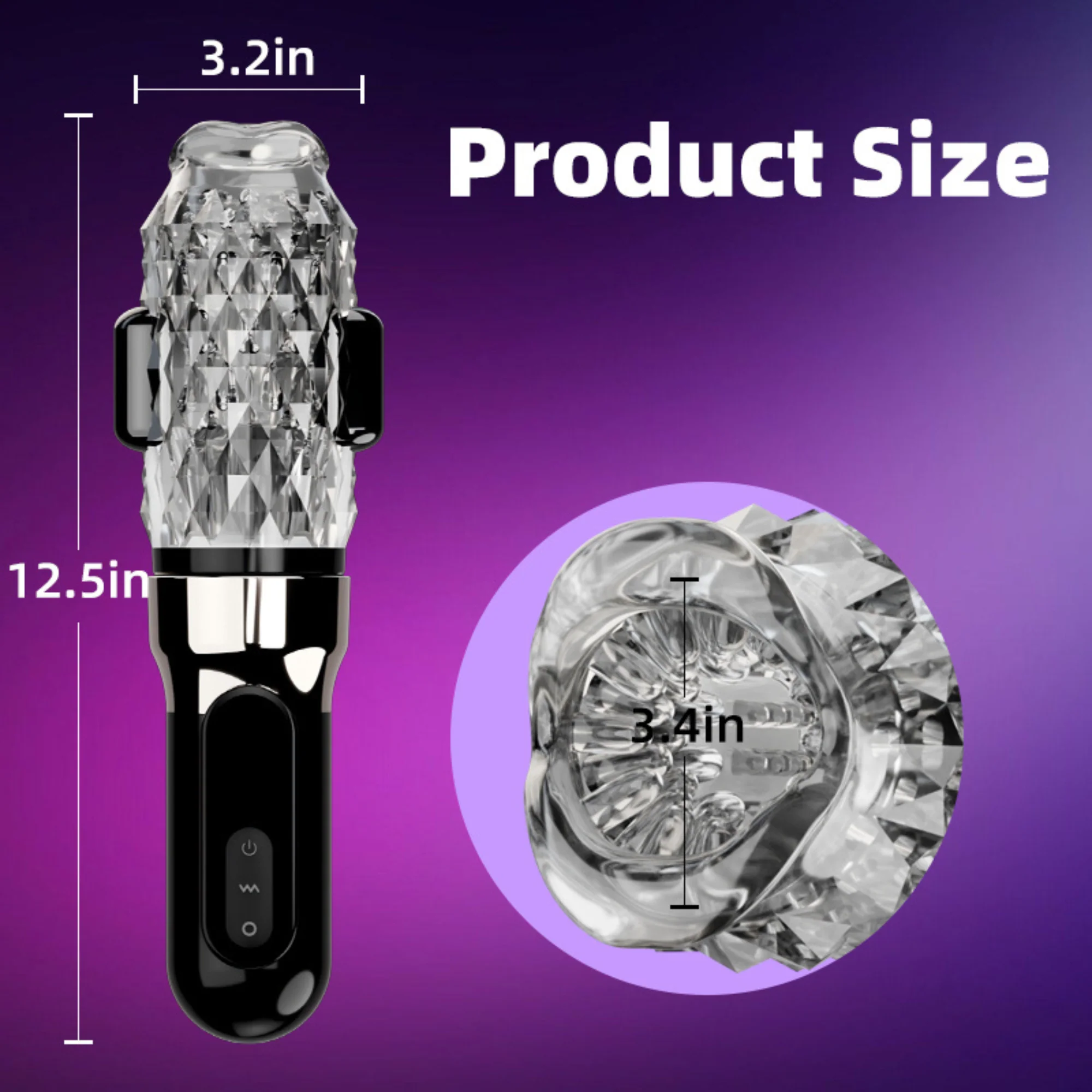 Automatic Vibrating Male Masturbator - Licks, Thrusts, & Rotates Around Your Shaft!