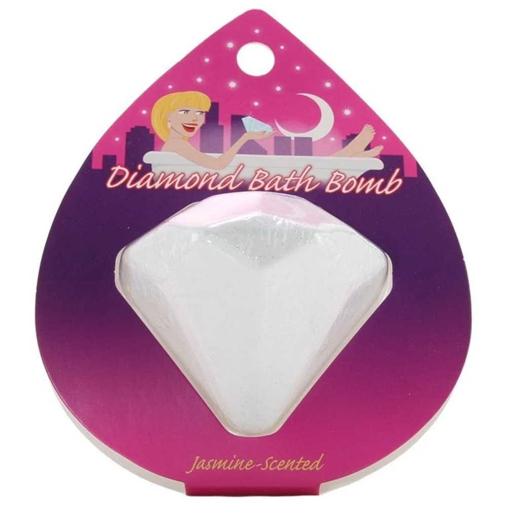 Diamond Bath Bomb Jasmine Scented for Relaxation and Romance