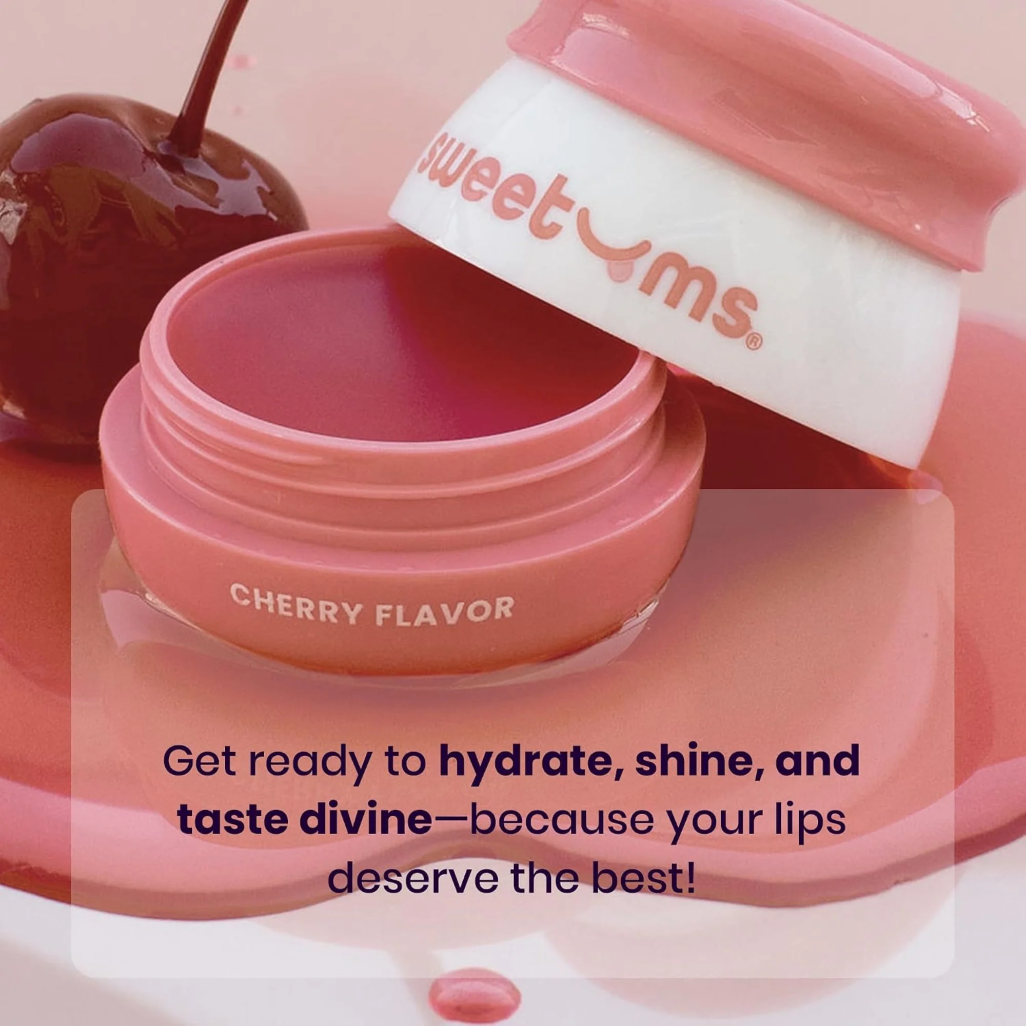 Sweetums Flavored Lip Balm in Peach, Vanilla and Sweet Cherry