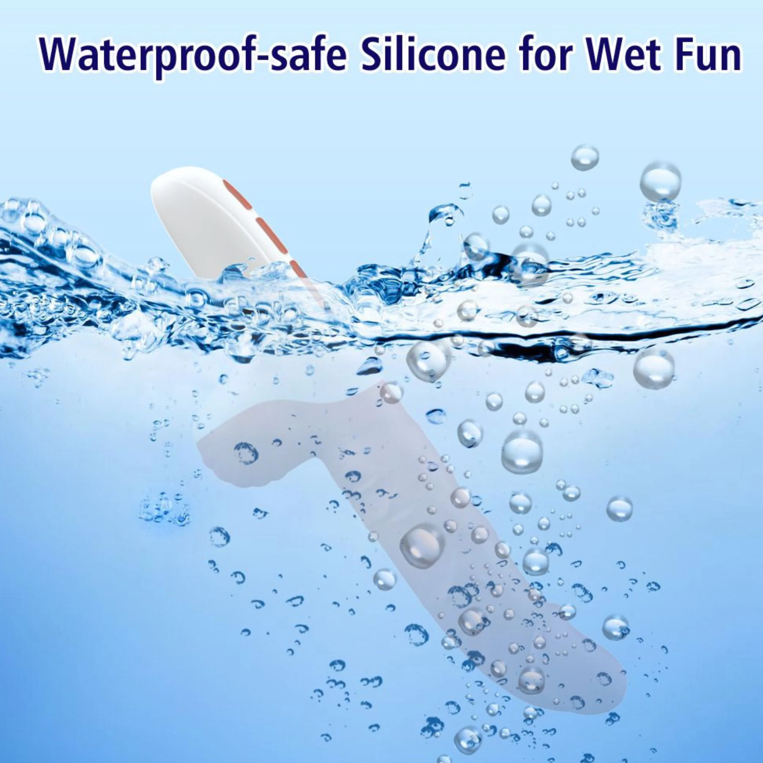 The Wave Rider Triple Action Silicone Dildo with Rolling Beads, Fingering and Vibration
