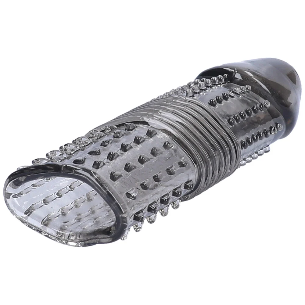 Triple Textured Penis Sleeve Extender Adds Up to One Inch