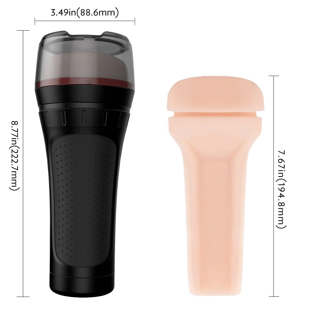 Eachna Realistic Vaginal Masturbator Silicone Stroker with Closed-End Suction
