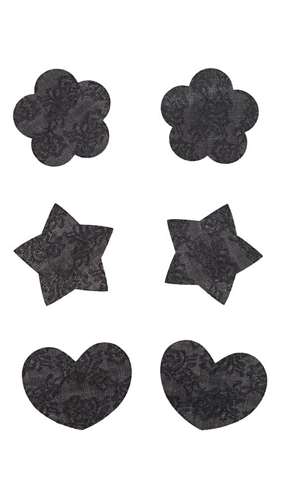 Seamless Lace Nipple Pasties in Star, Heart and Floral Shapes