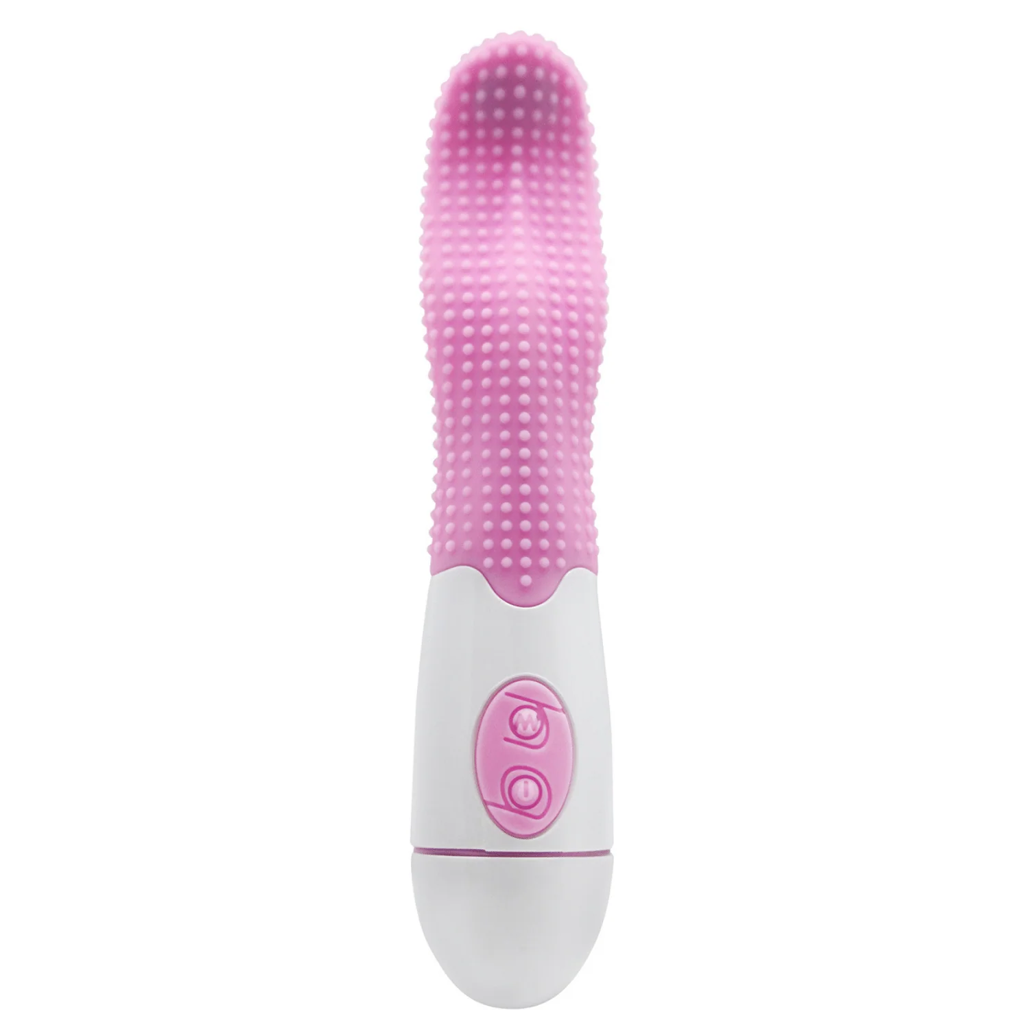 Flexible Tongue Vibrator with Nubs for Clit and Rimming Play