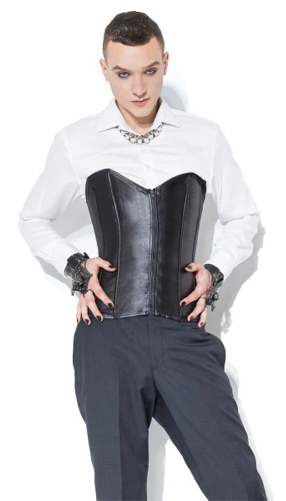 Coquette Metal Boned Matte Corset With Front Zipper
