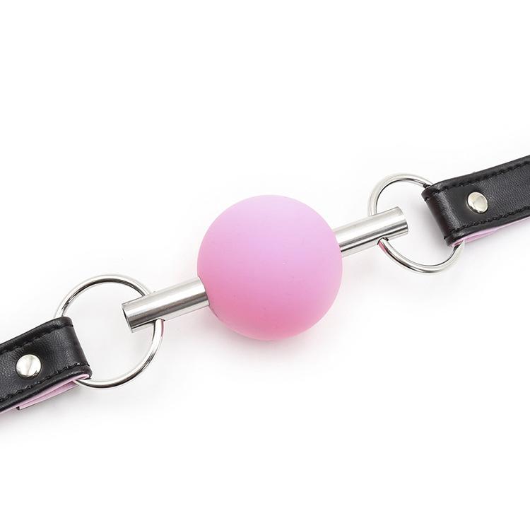 Silicone Ball Gag With Adjustable Leather Straps