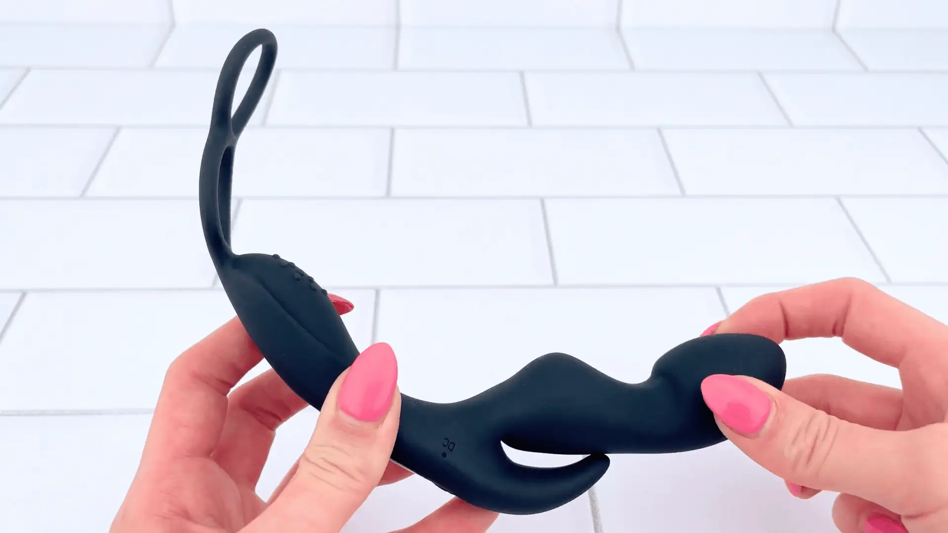 Prostate Curve Dual Ring - Remote Control Vibrating Prostate Massager