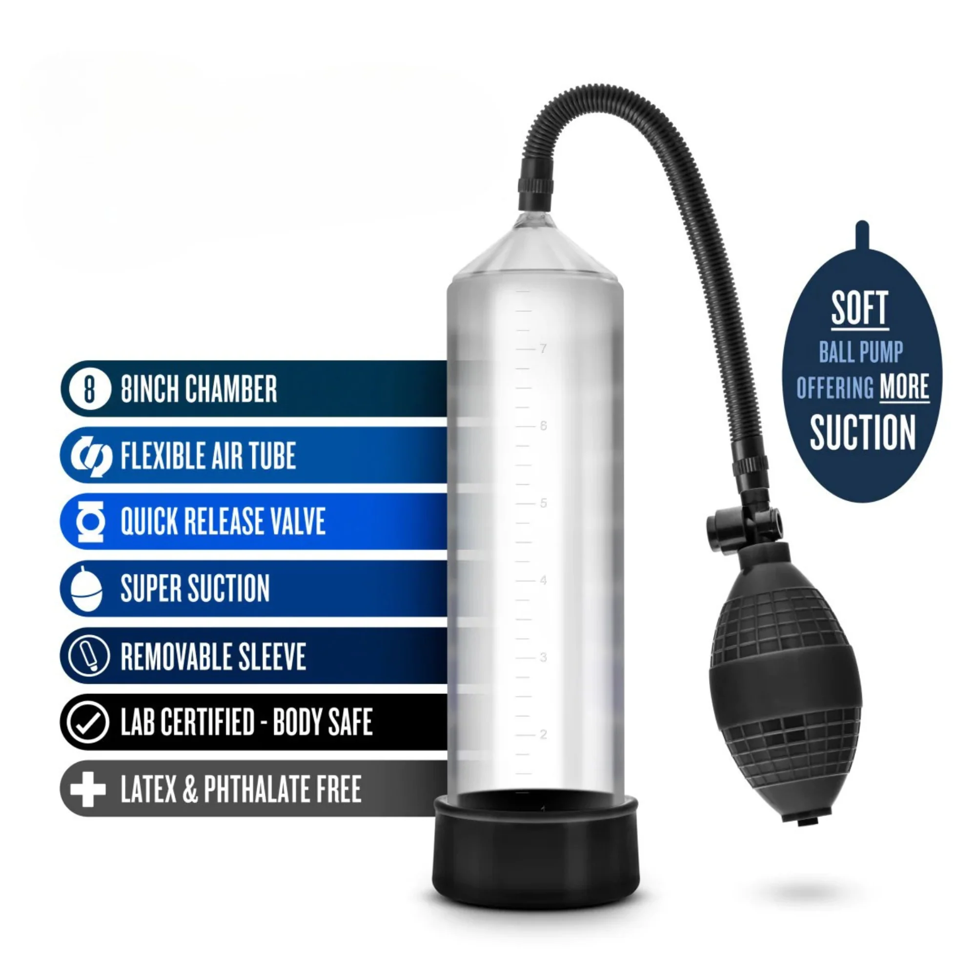 Blush Performance VX5 9 Inch Penis Pump System for Larger Sizes