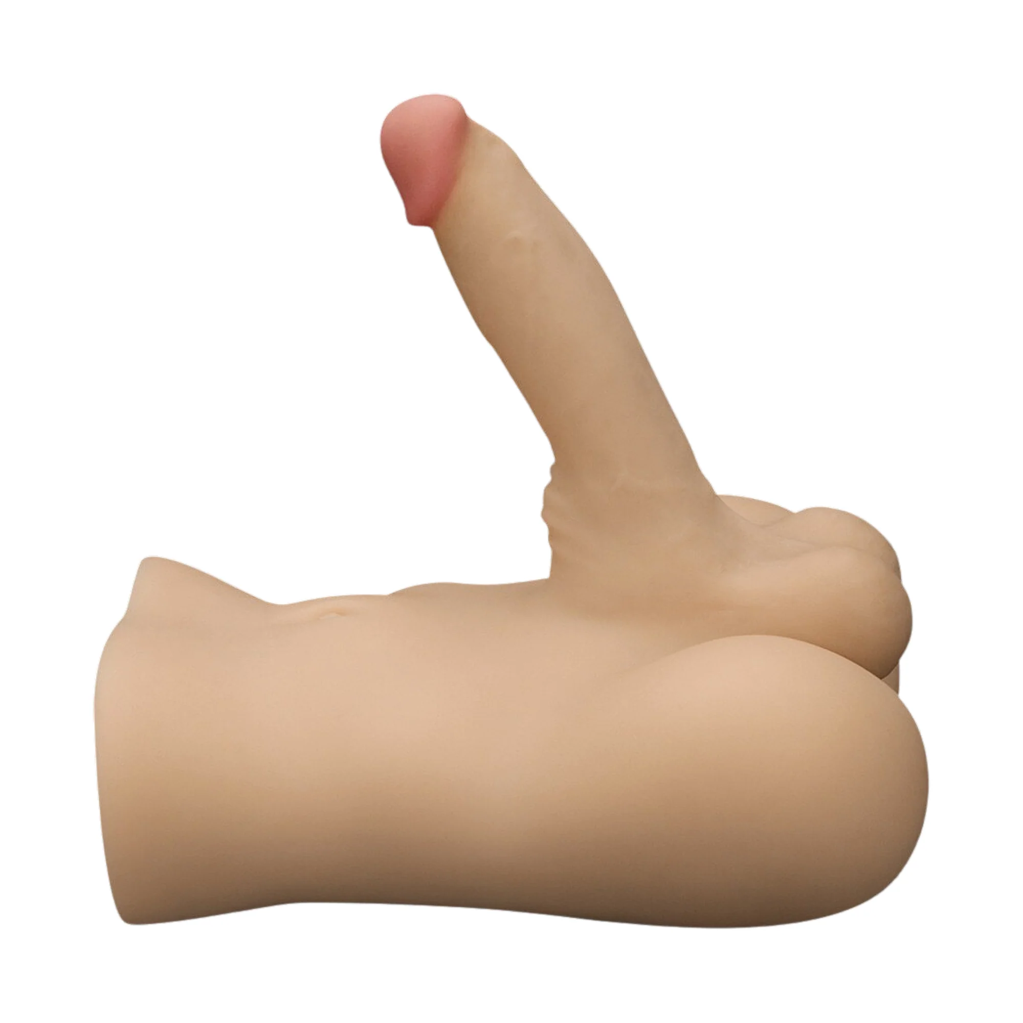 Male Torso Masturbator with Rideable Cock & Textured Ass - Perfect For Both Men & Women!
