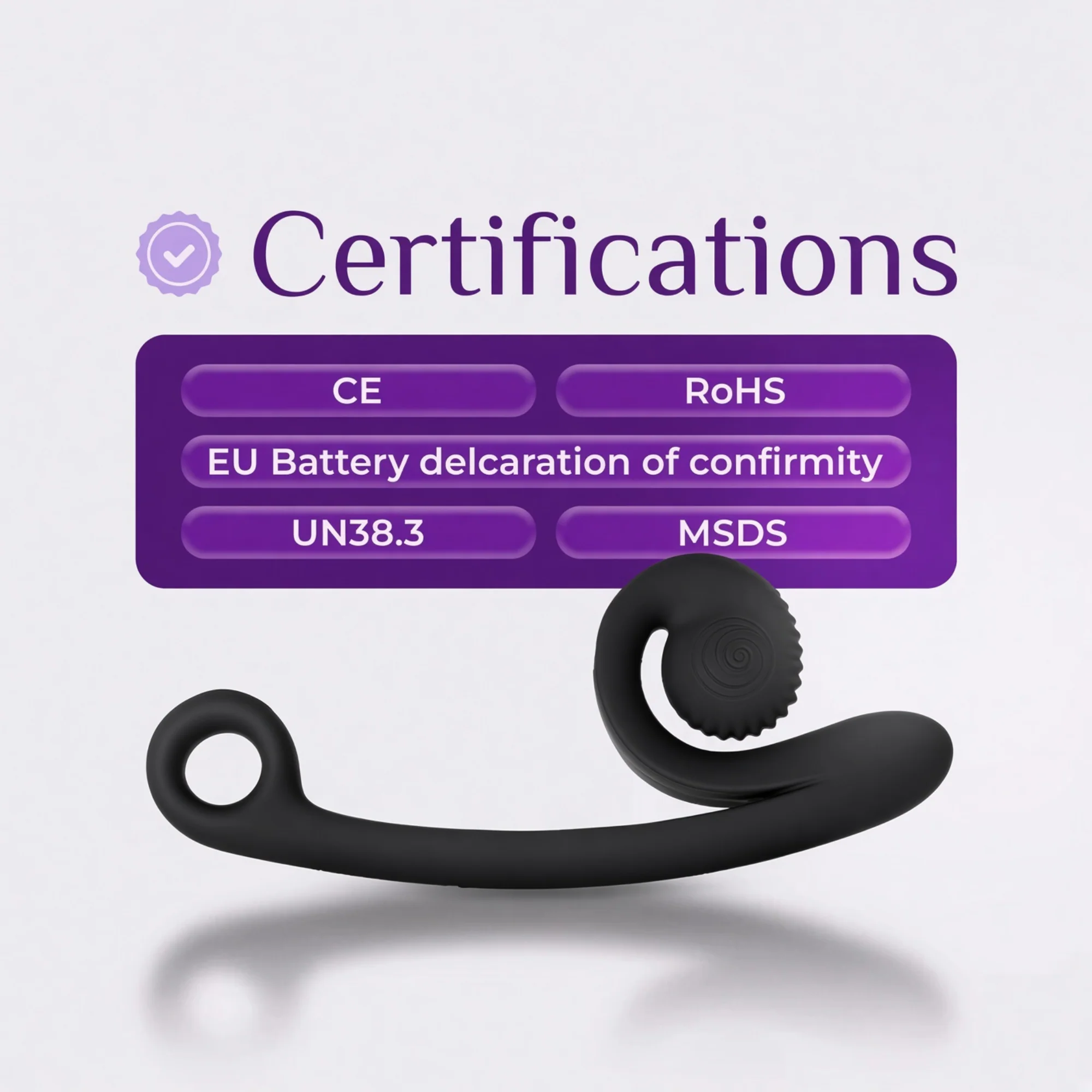SVibe Snail CURVE Clit and G-Spot Dual Stimulator with Rolling Clit Head