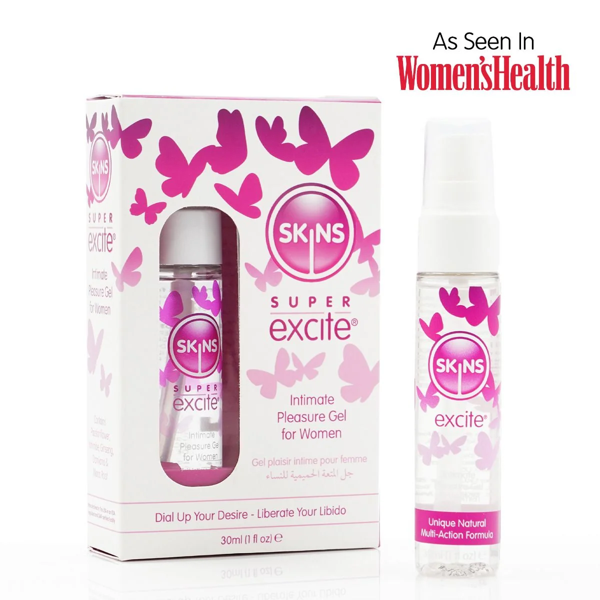 Skins Super Excite 阴蒂刺激凝胶 1 Fl oz 30ml