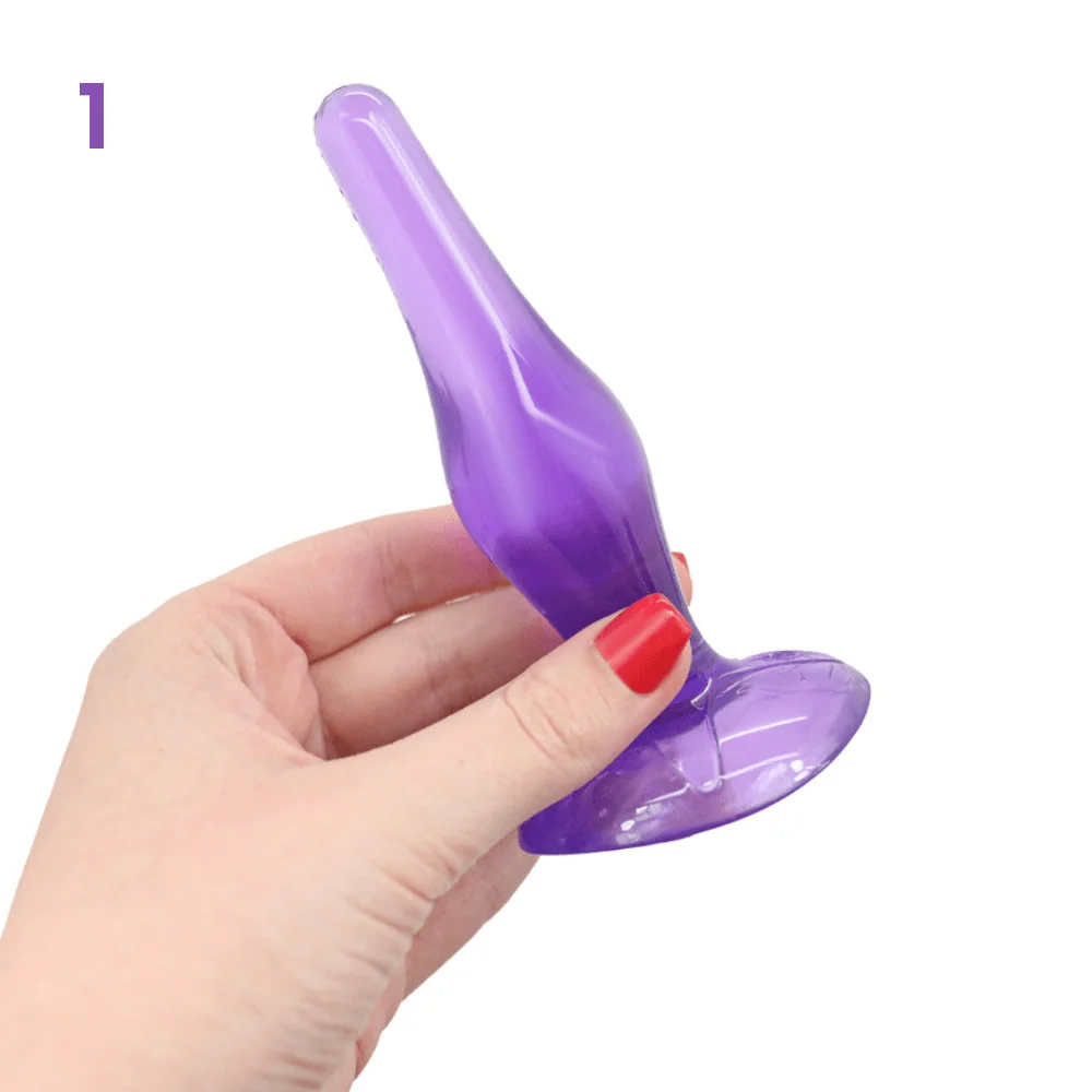 6-Piece Anal Plug Training Set for Beginners in TPE