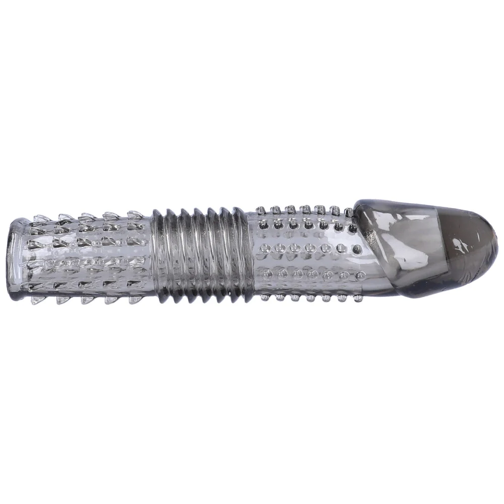 Triple Textured Penis Sleeve Extender Adds Up to One Inch