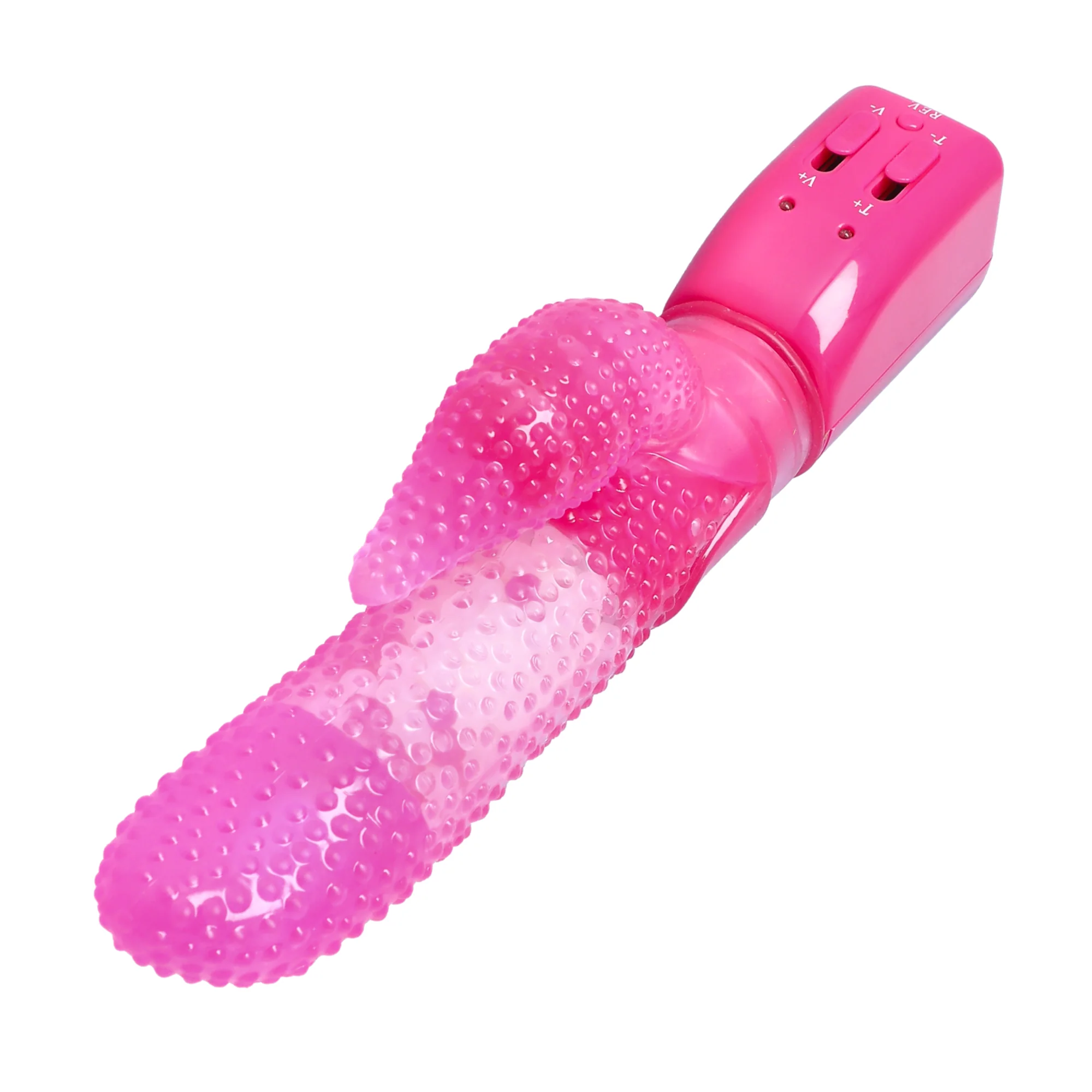 Dual-Action Rotating Tongue G-Spot Vibe with Clitoral Stimulator