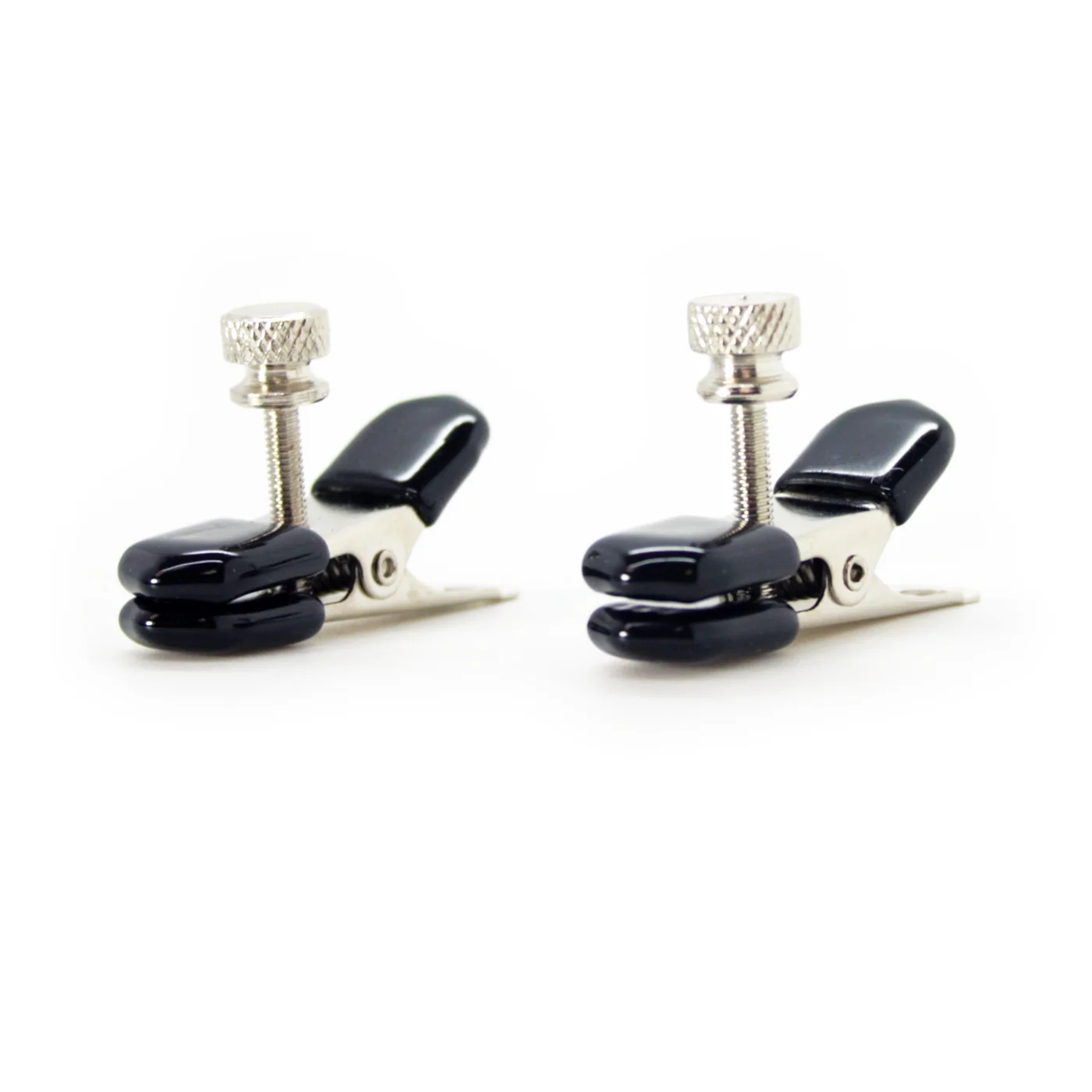 Adjustable Alligator Nipple Clamps with Rubber-Tipped Broad Tips