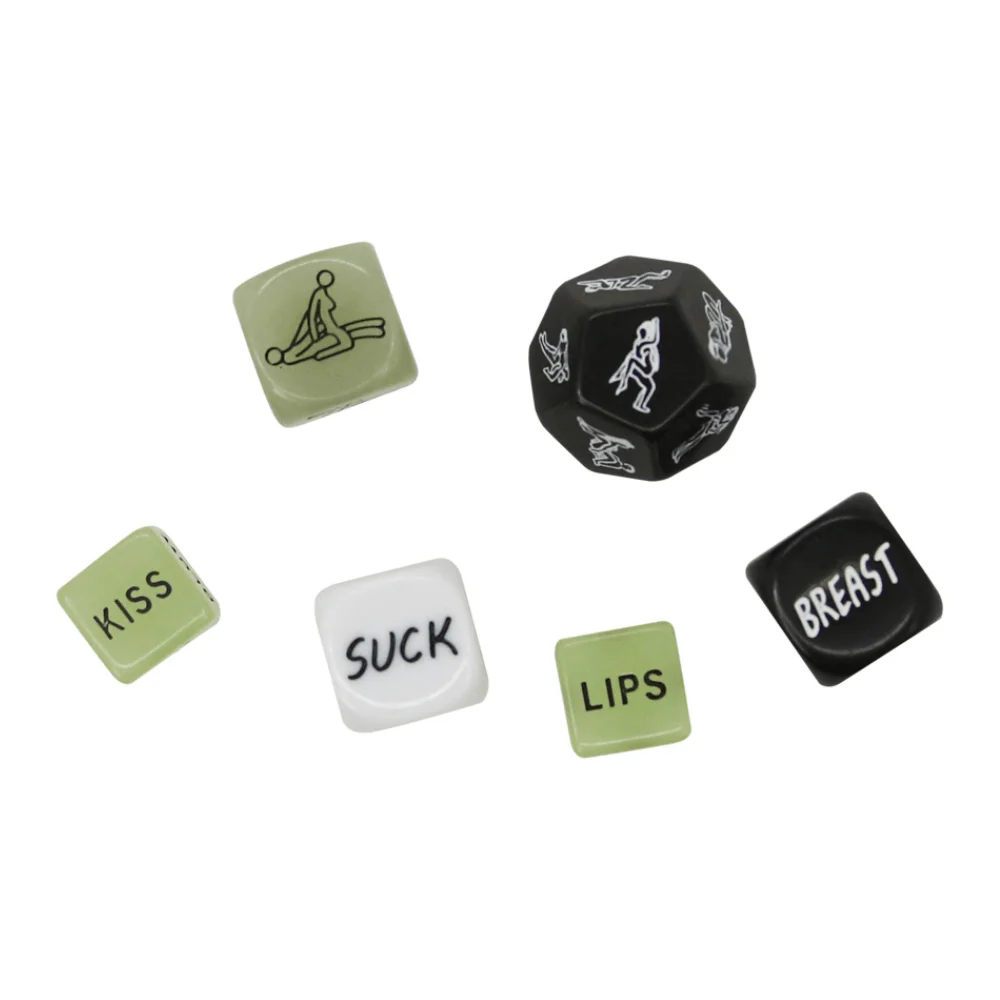 6 Piece Erotic Sex Dice Set for Couples Foreplay