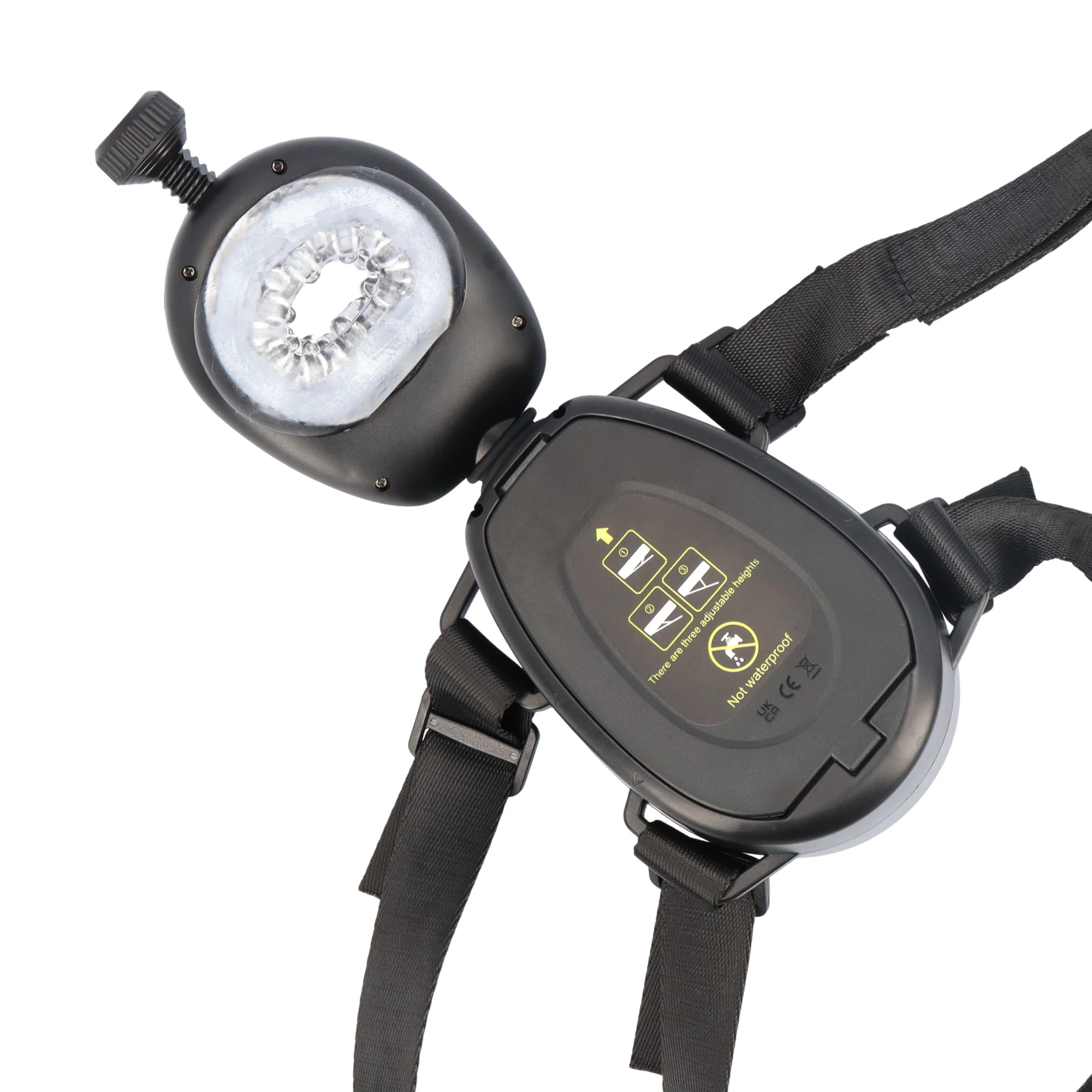 可穿戴紧致夹吸抽插自慰器（带遥控和可调节绑带）- 免提单人畅玩！