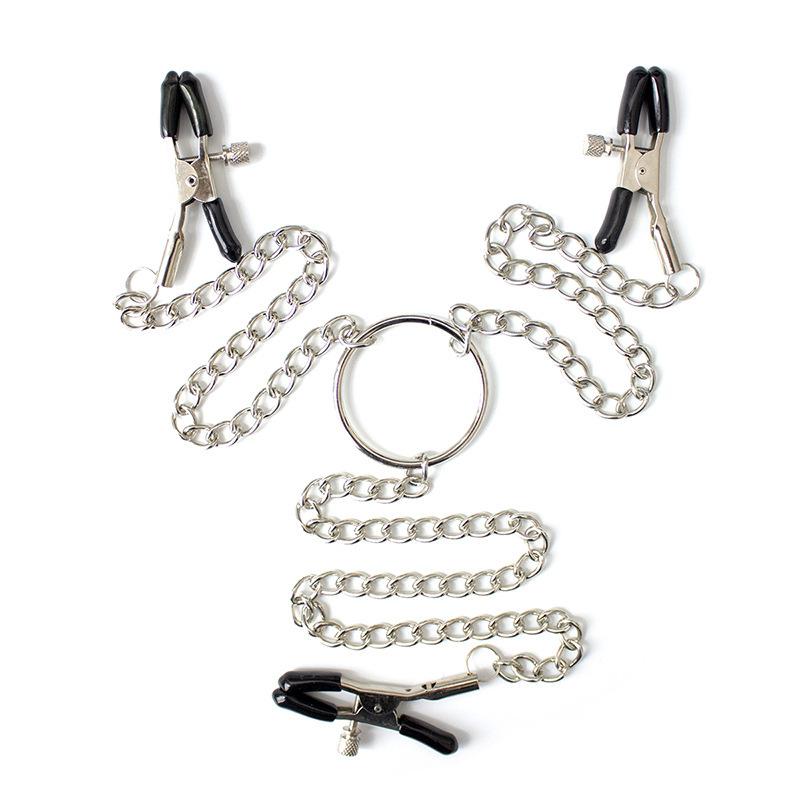 Adjustable Nipple Clamps and Clit Clamp Set With Chain