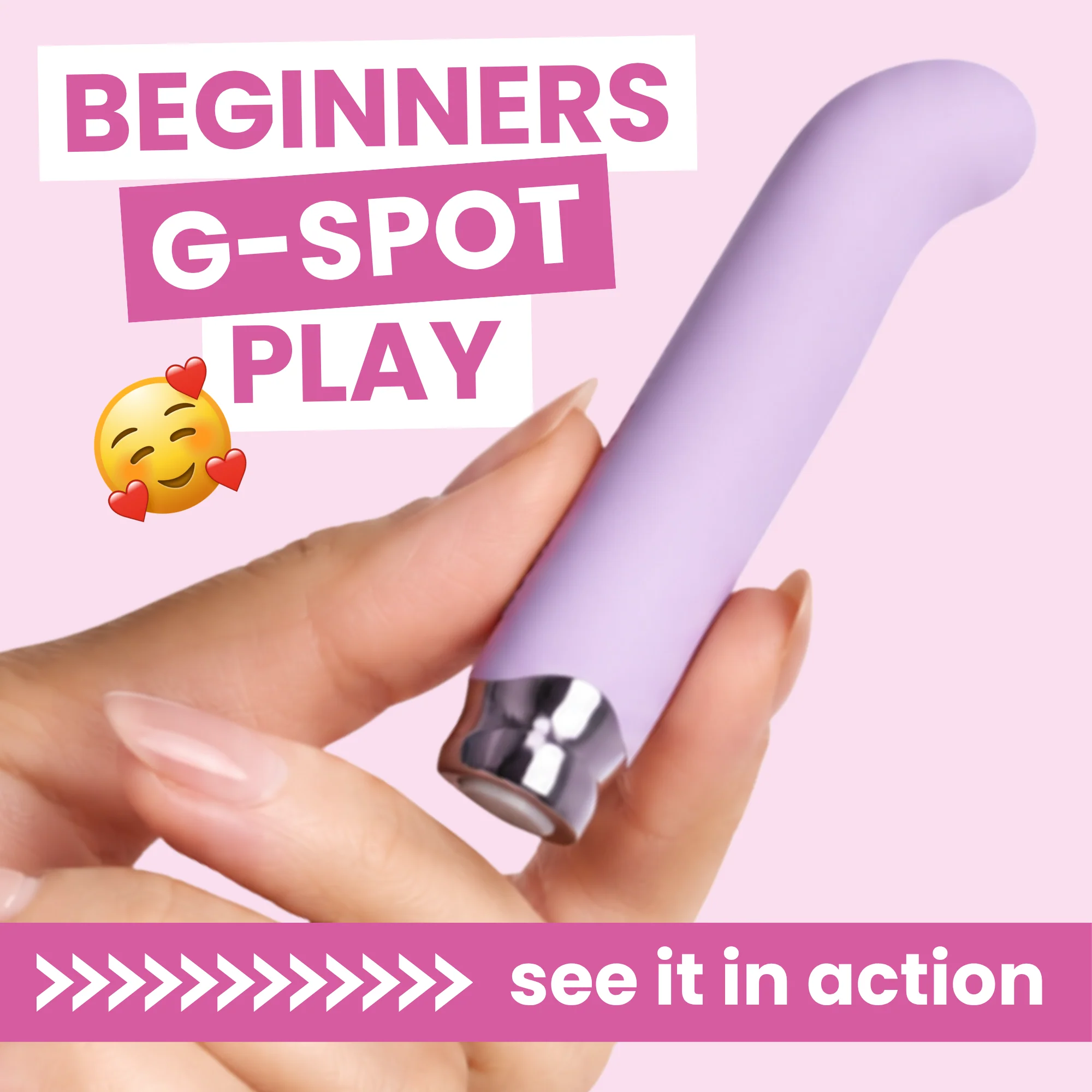Curved Pinpoint Bullet Vibrator for Beginner G-Spot and Clit Teasing