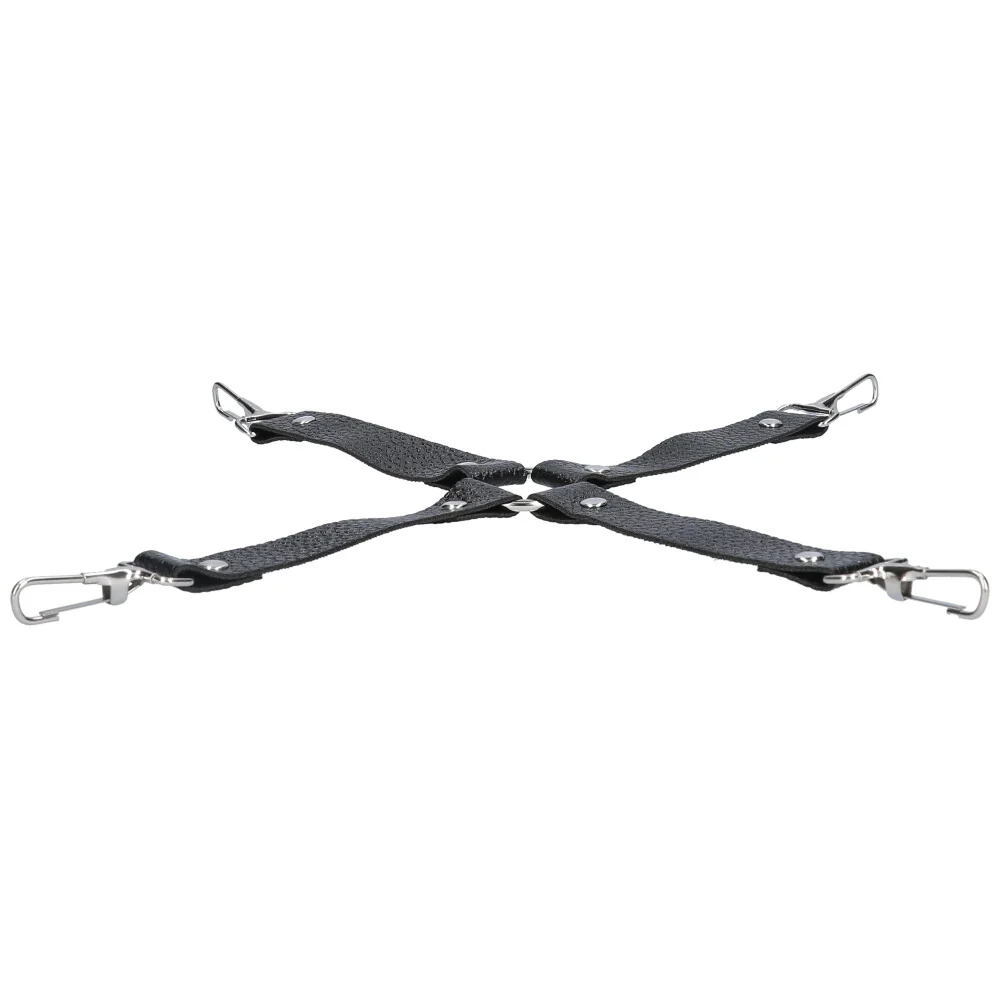 4-Way Hog Tie Restraint Connector In Faux Leather