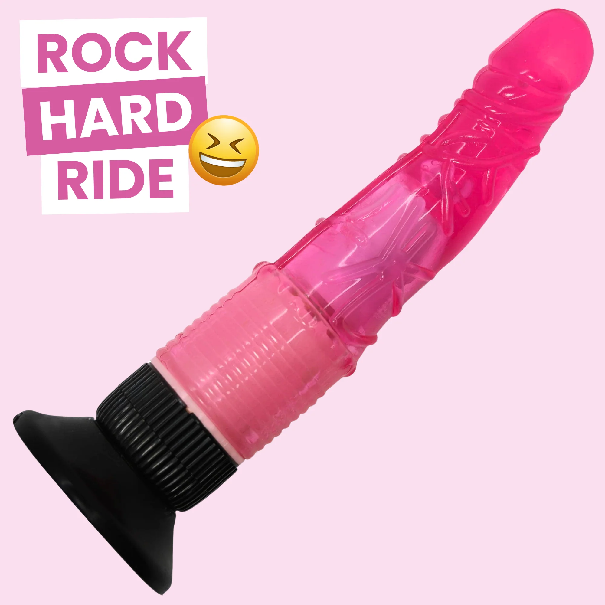 Vibrating Curved Suction Cup Dildo for Hands-Free G-Spot Play