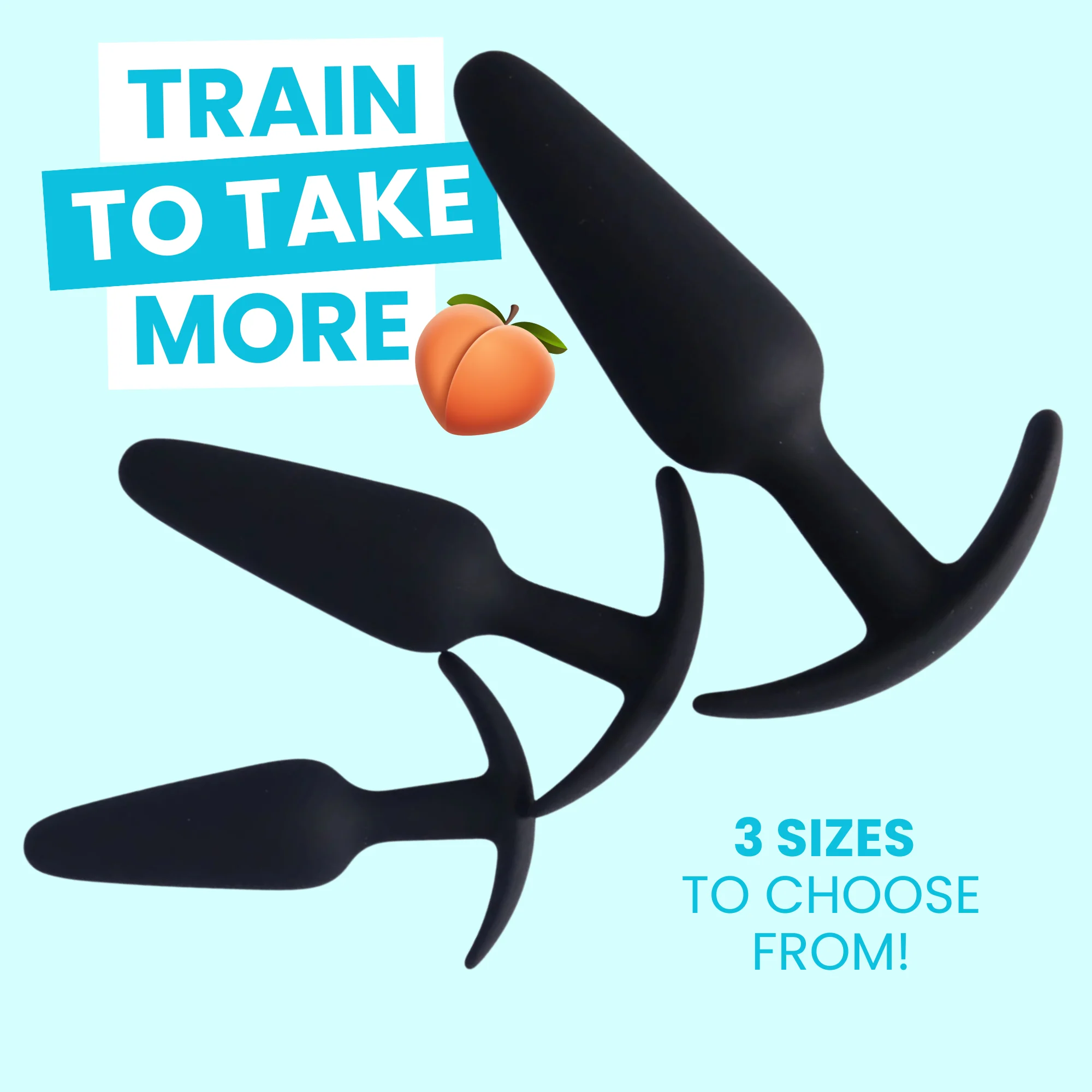 Silicone Anal Training Plug Set - Three Sizes!