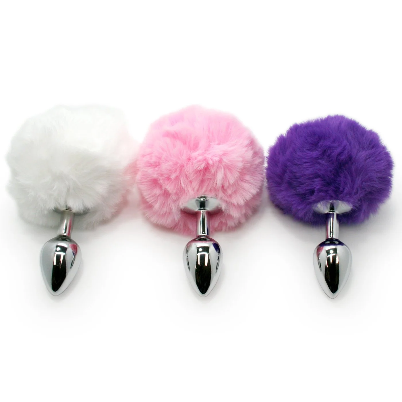 Sexy Bunny Tail Anal Plug with Plush Faux-Fur Tail