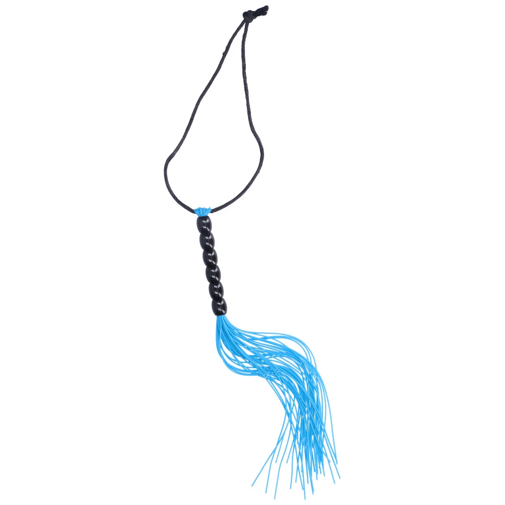 Mini BDSM Tassel Flogger with Wrist Band in Silicone