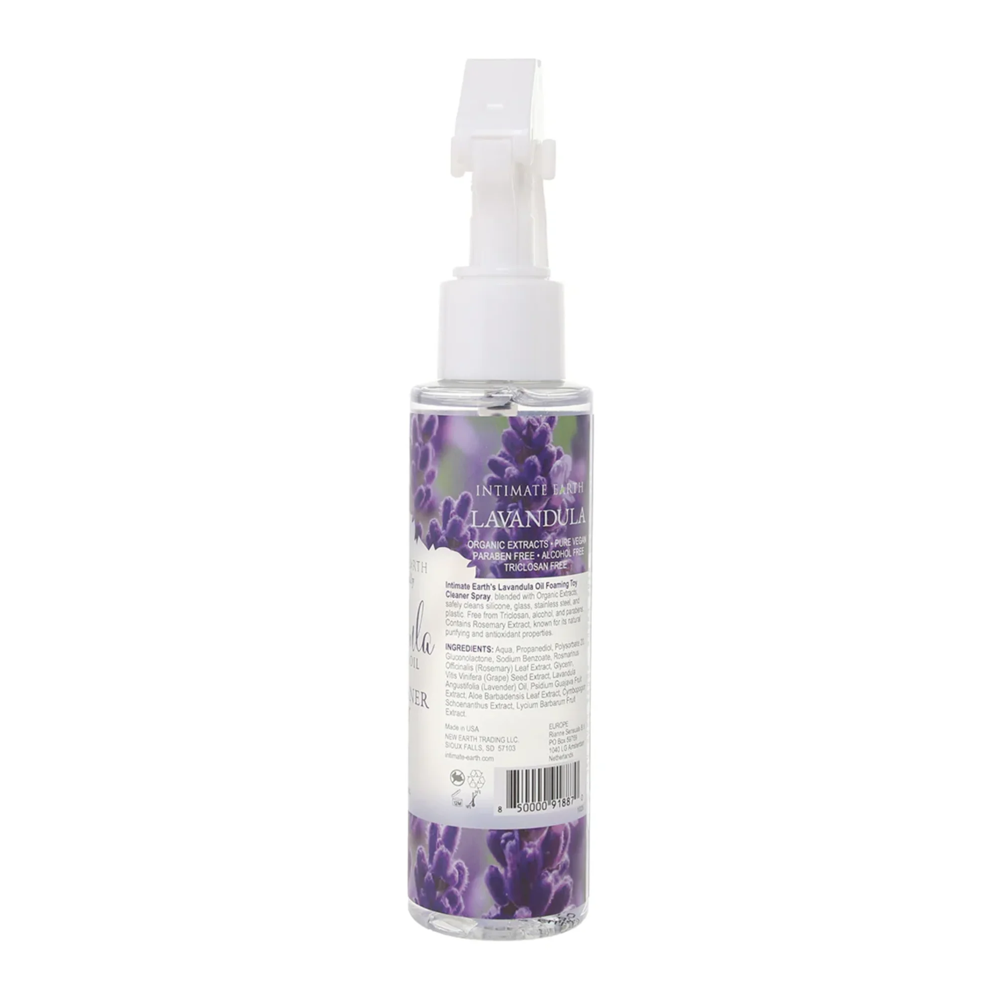 Intimate Earth Lavandula 玩具清洁喷雾，含有机薰衣草与迷迭香