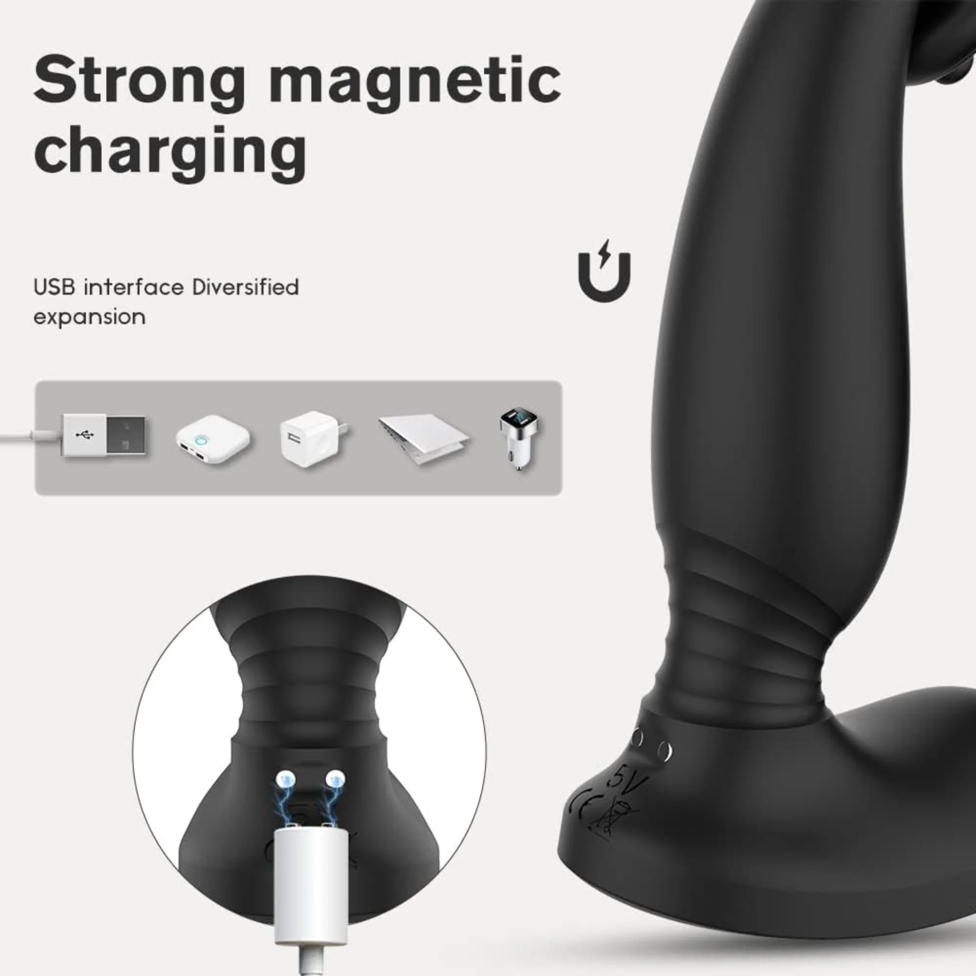 Triple Stimulation Cock Ring -  Stay Harder While Vibes Hit Your P-Spot, Balls & Taint!