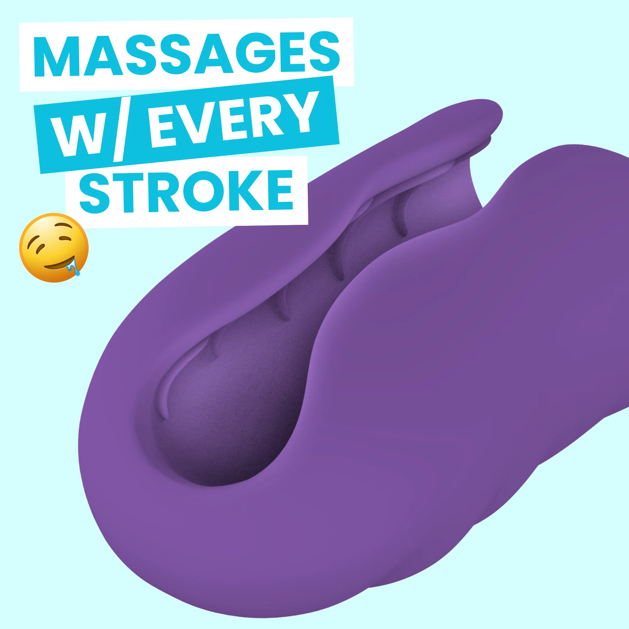 Ribbed Intensifying Hand Job Stroker Aide for Male Masturbation