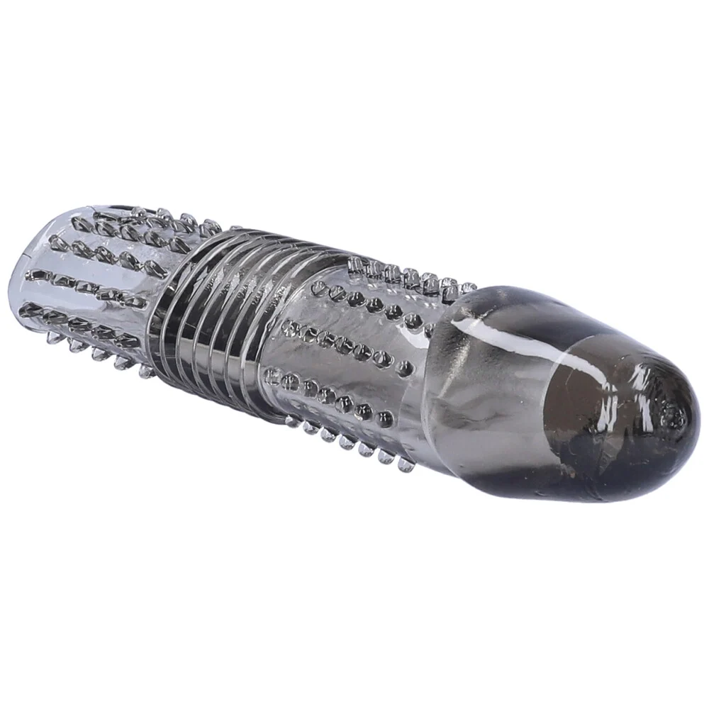 Triple Textured Penis Sleeve Extender Adds Up to One Inch