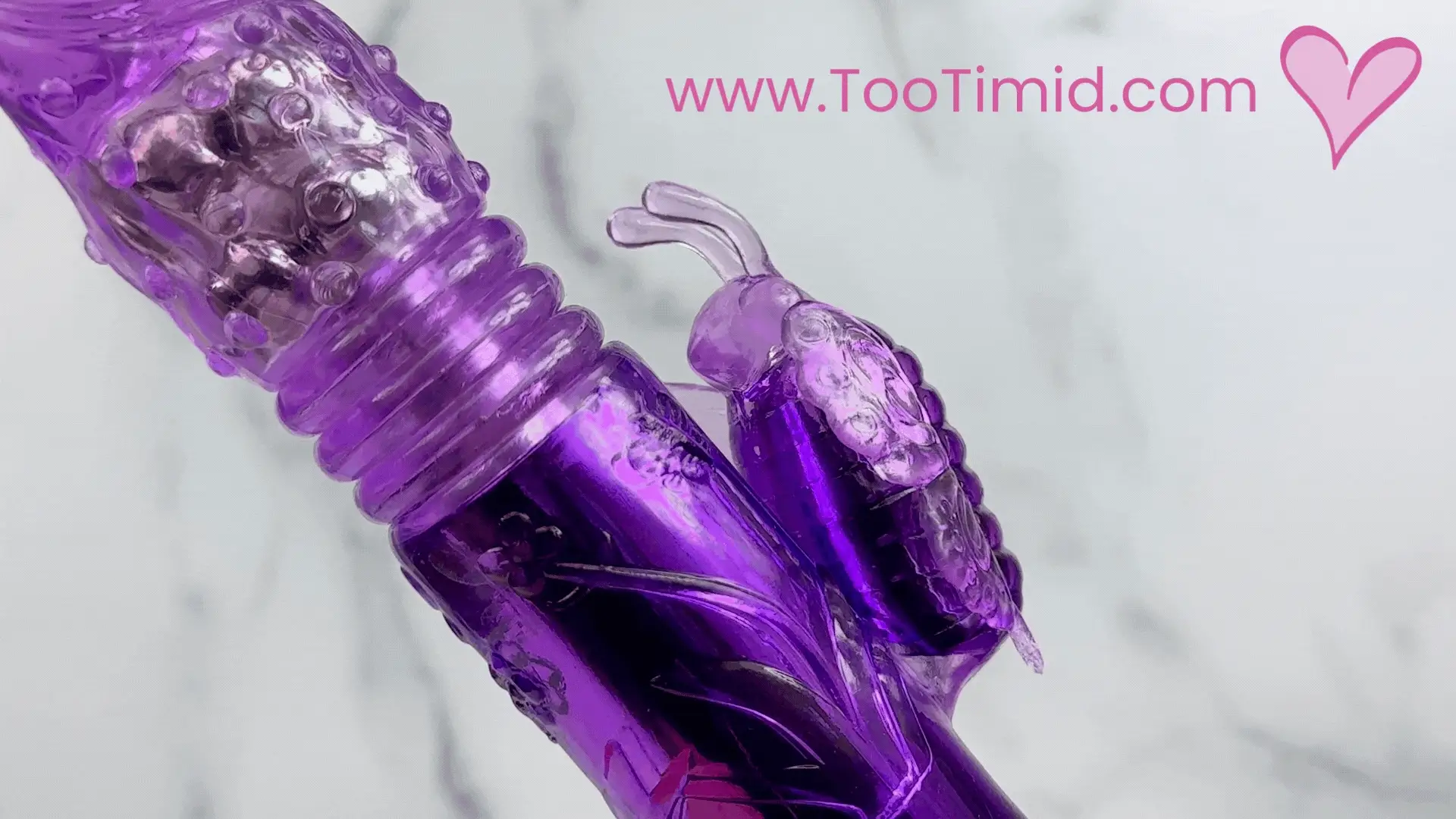 Aura Butterfly Thrusting and Rotating Dual-Action Vibrator