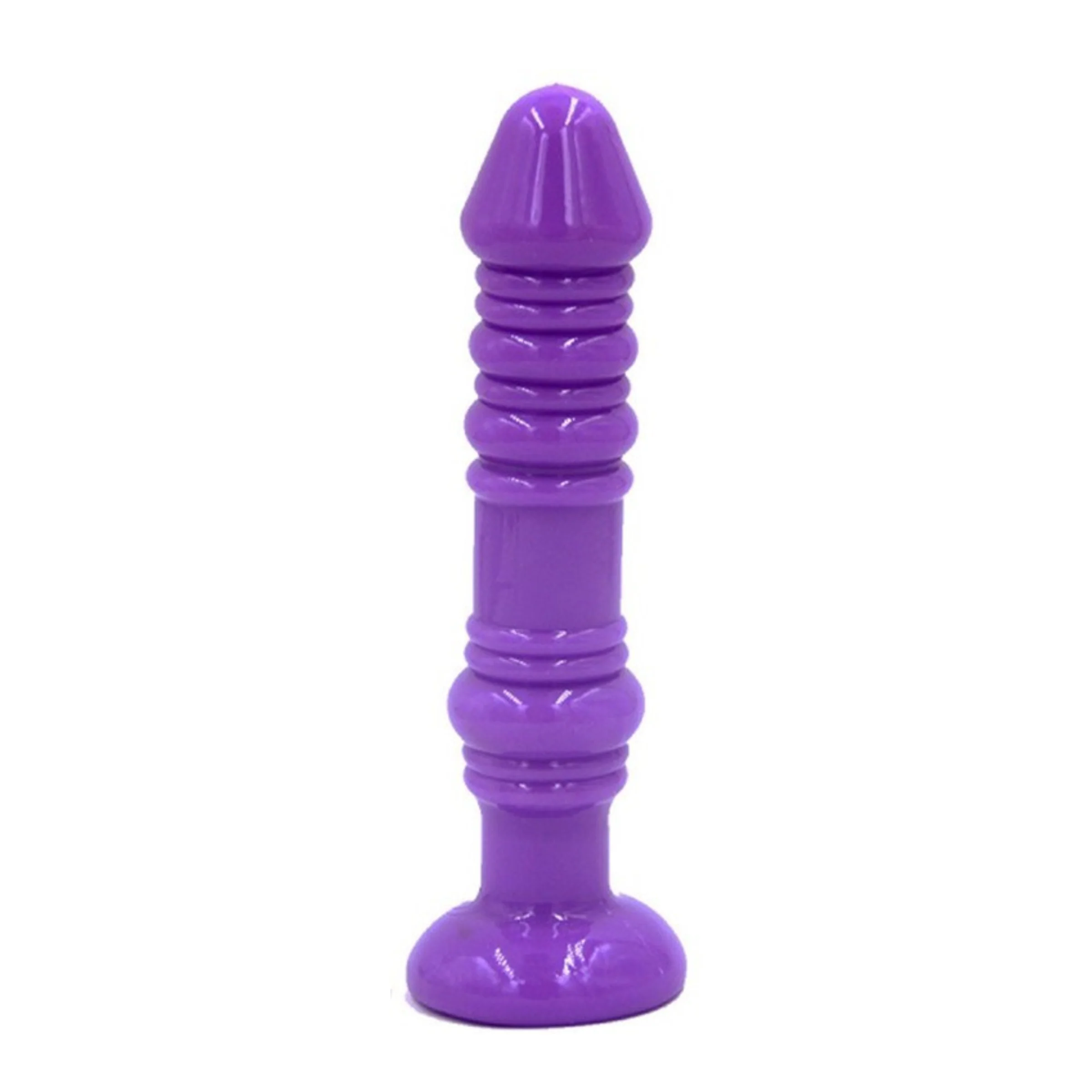 Rippled Anal Probe With Textured Shaft for Anal Stimulation