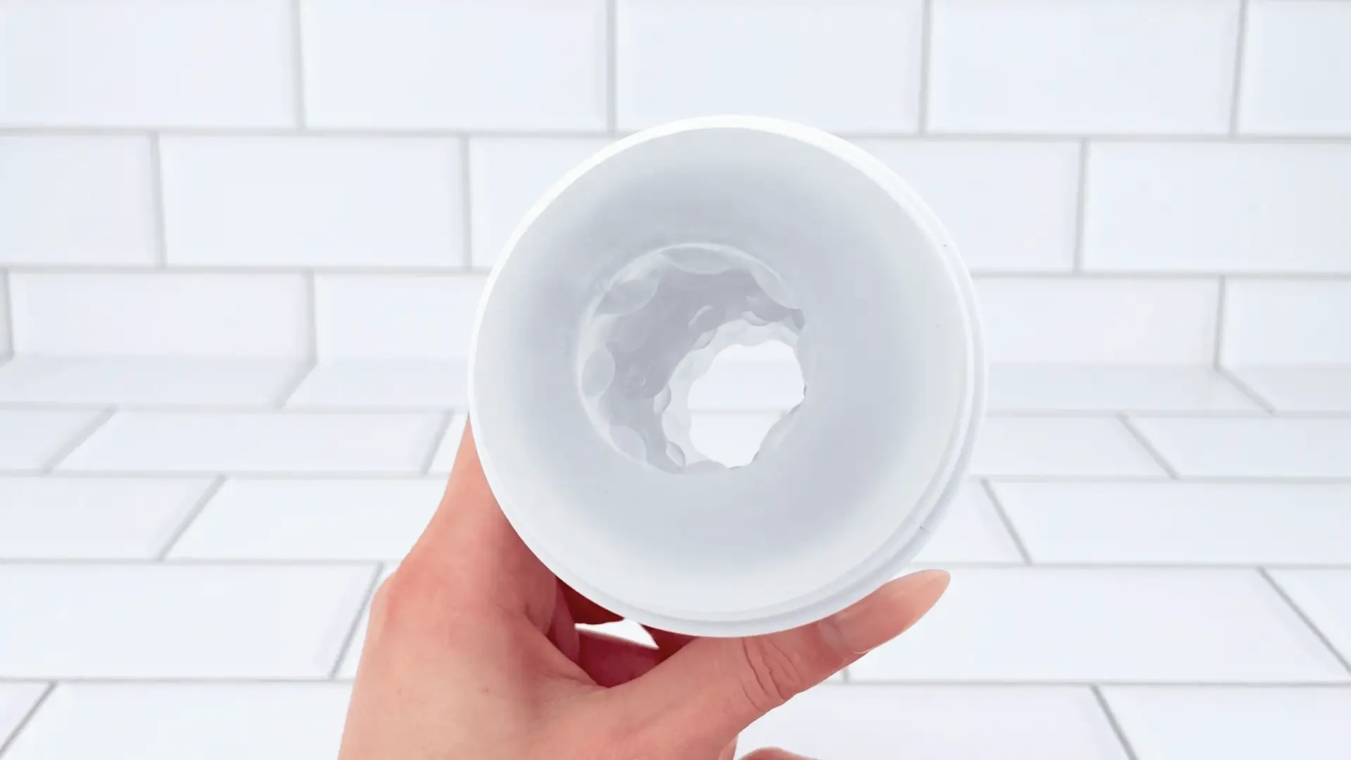 Open-Ended Vibrating Male Masturbator with Nubby Jelly Sleeve